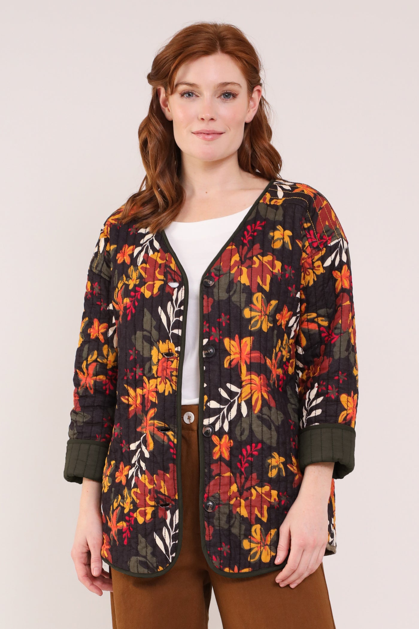 Cotton Reversible Quilted Jacket