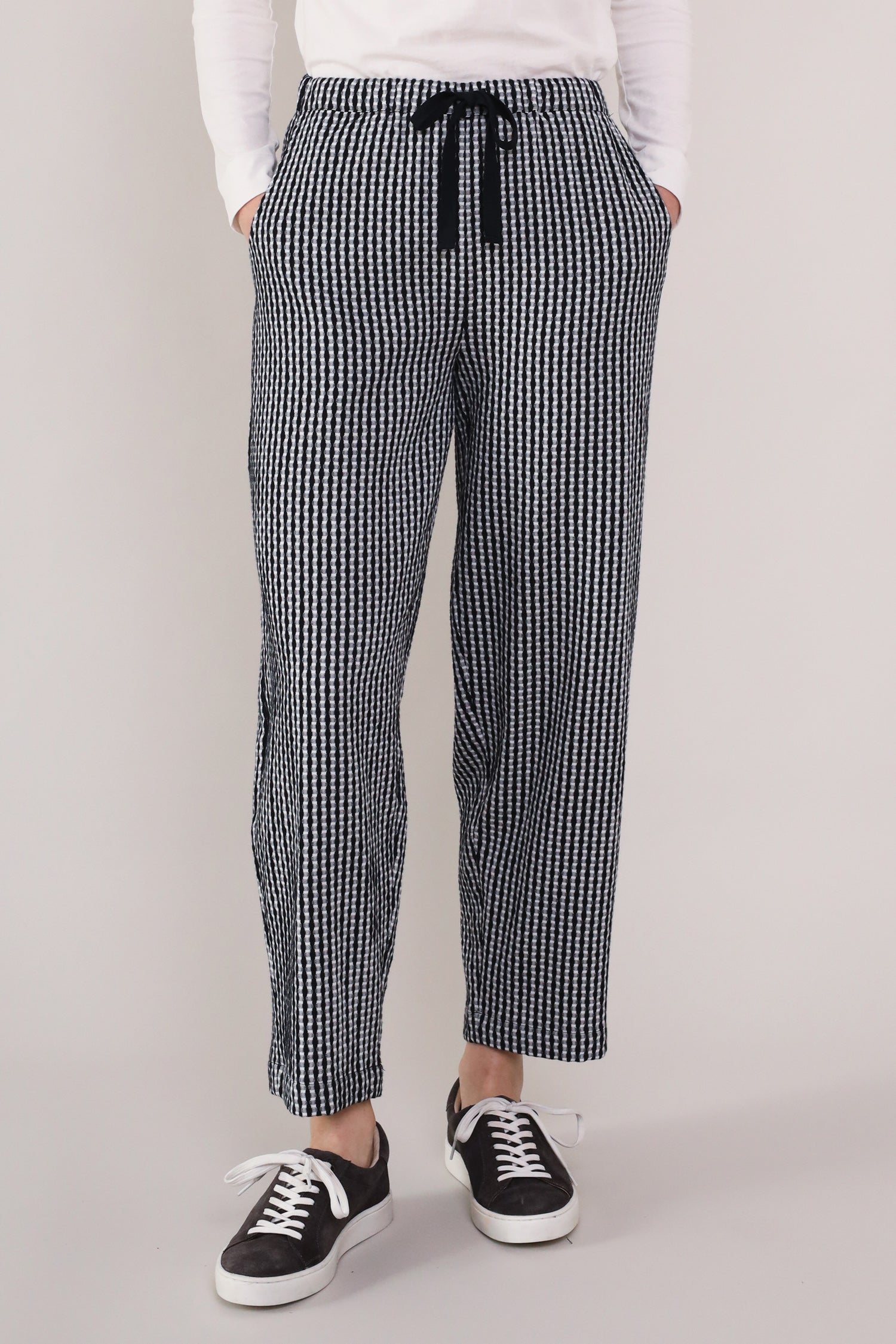 Cotton Check Trousers