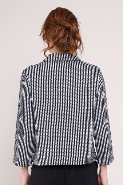 Cotton Check Collar Top