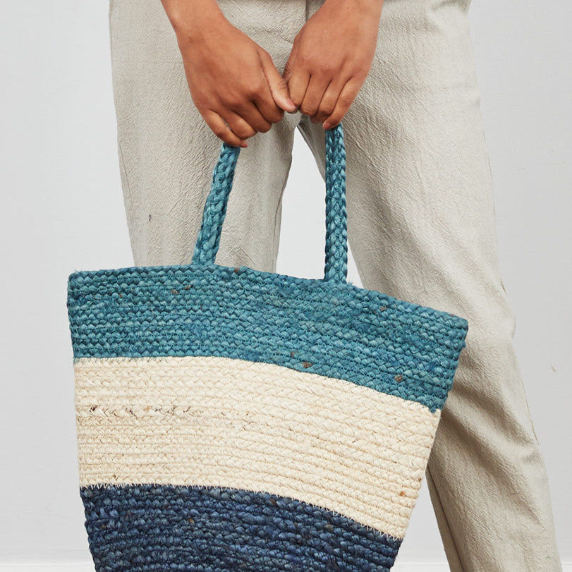 Block Colour Jute Bag