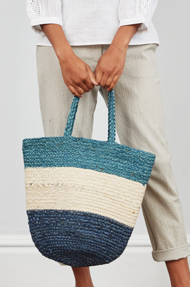 Block Colour Jute Bag