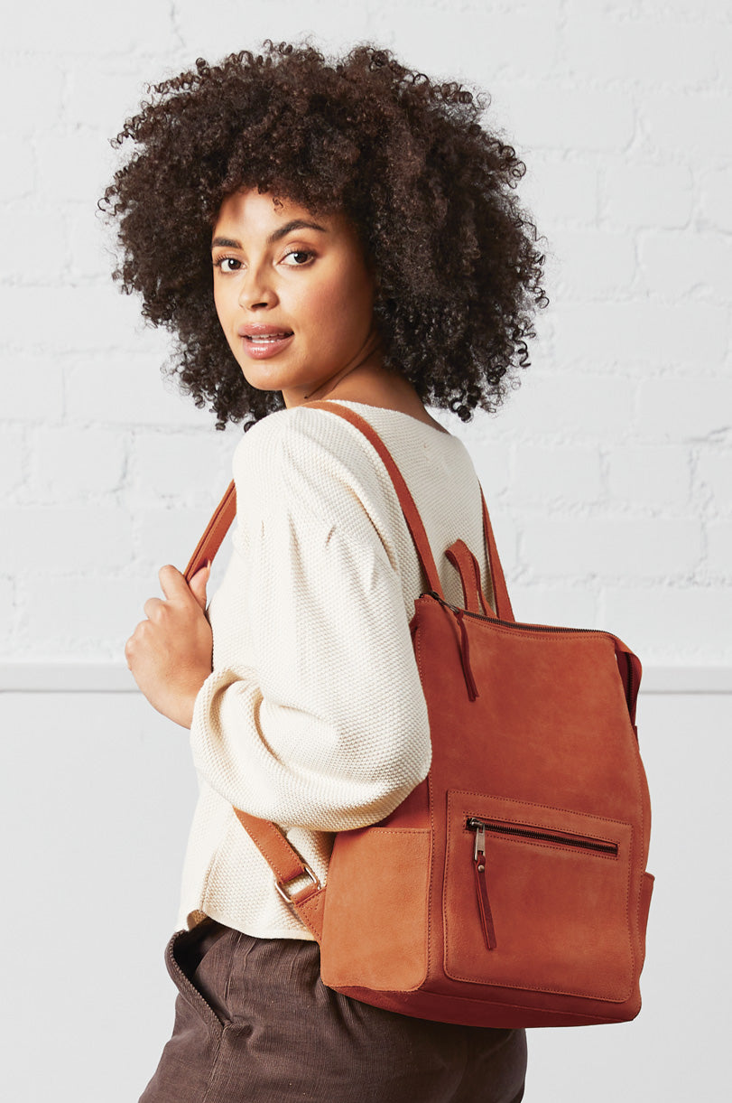 Suede Womens Rucksack