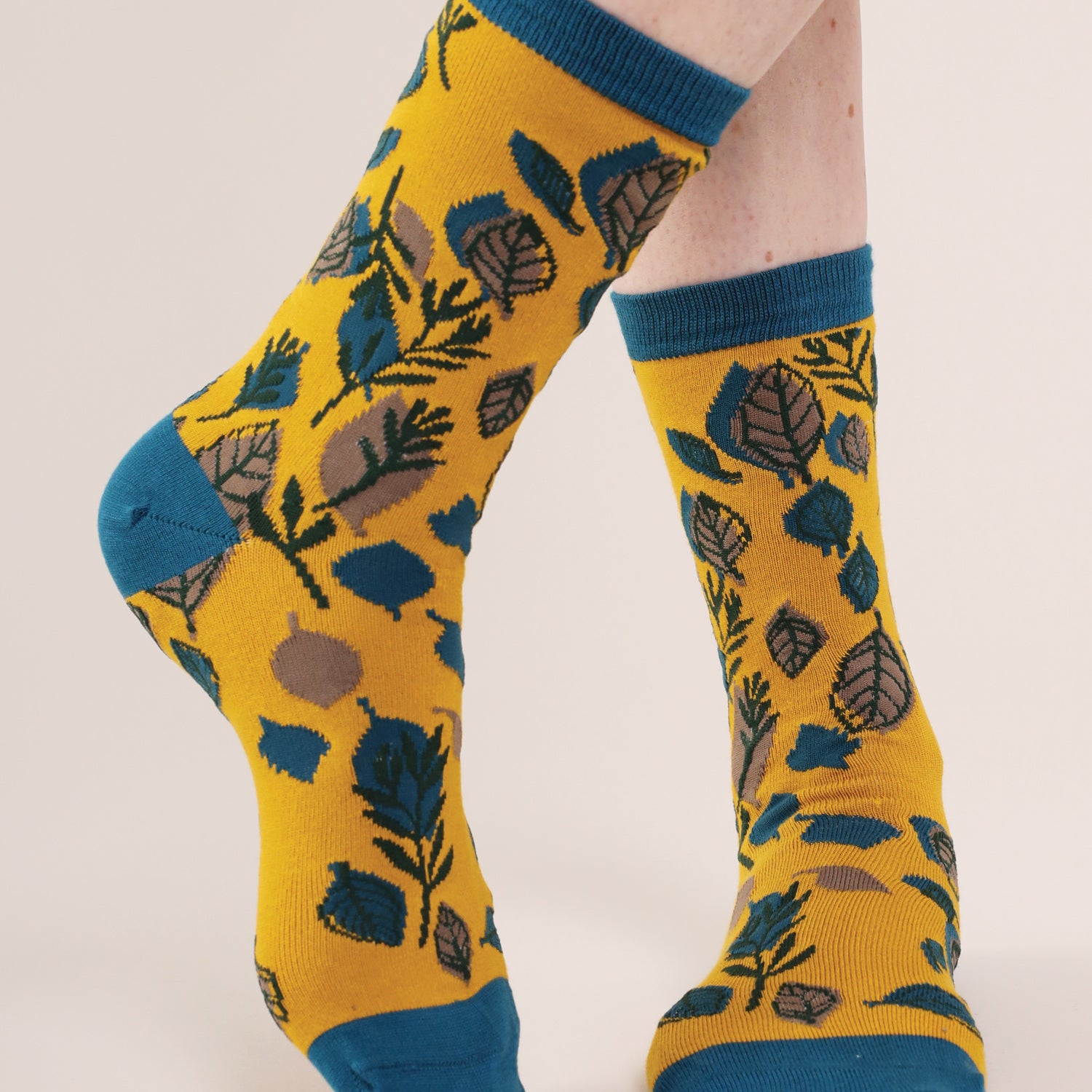 50's Leaf Socks