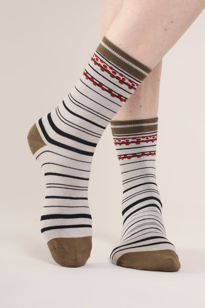 Spot Stripe Socks