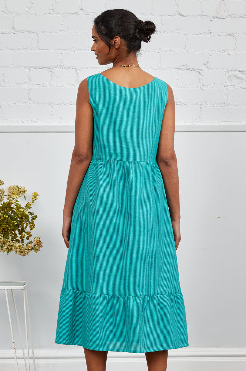 Cotton Handloom Midi Dress