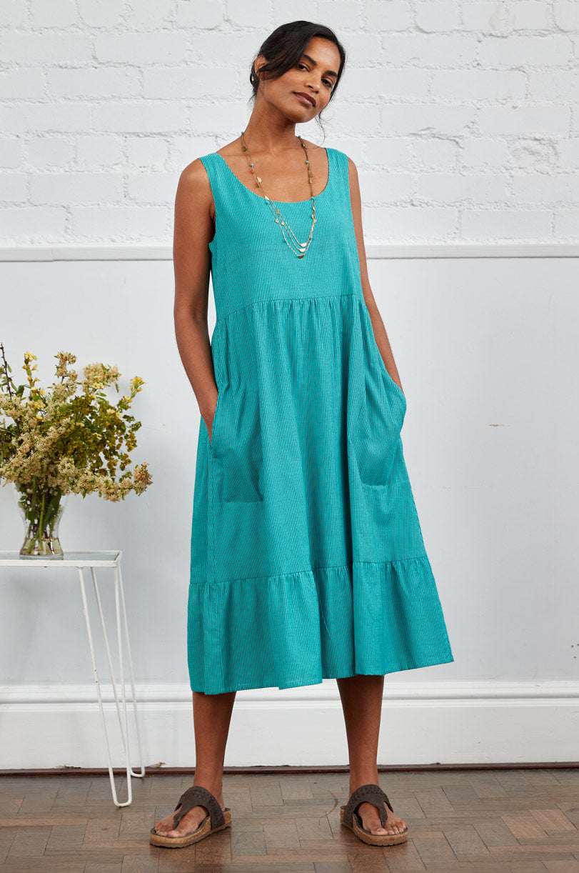 Cotton Handloom Midi Dress