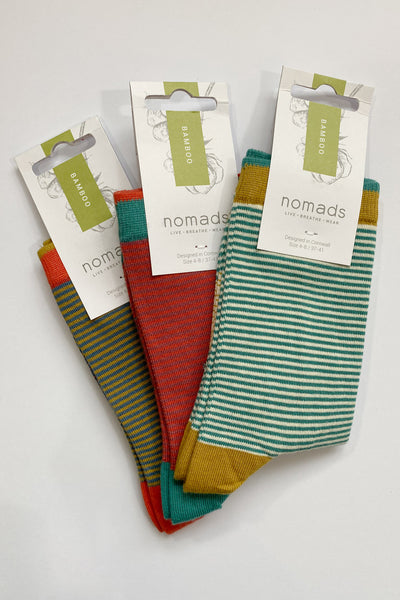 Set of 3 Bamboo Stripe Socks