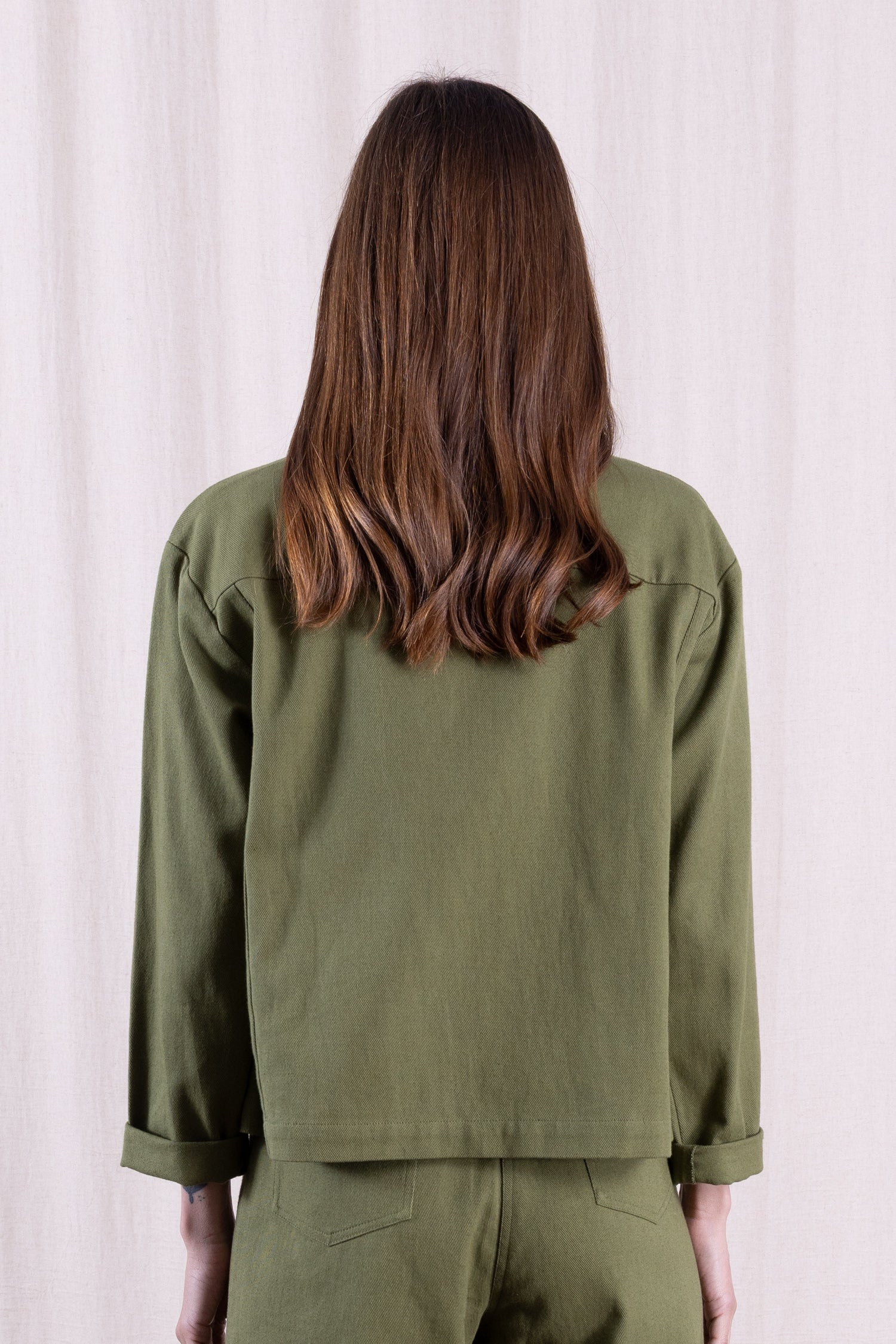 SS26 Cotton Drill Jacket - Verdant