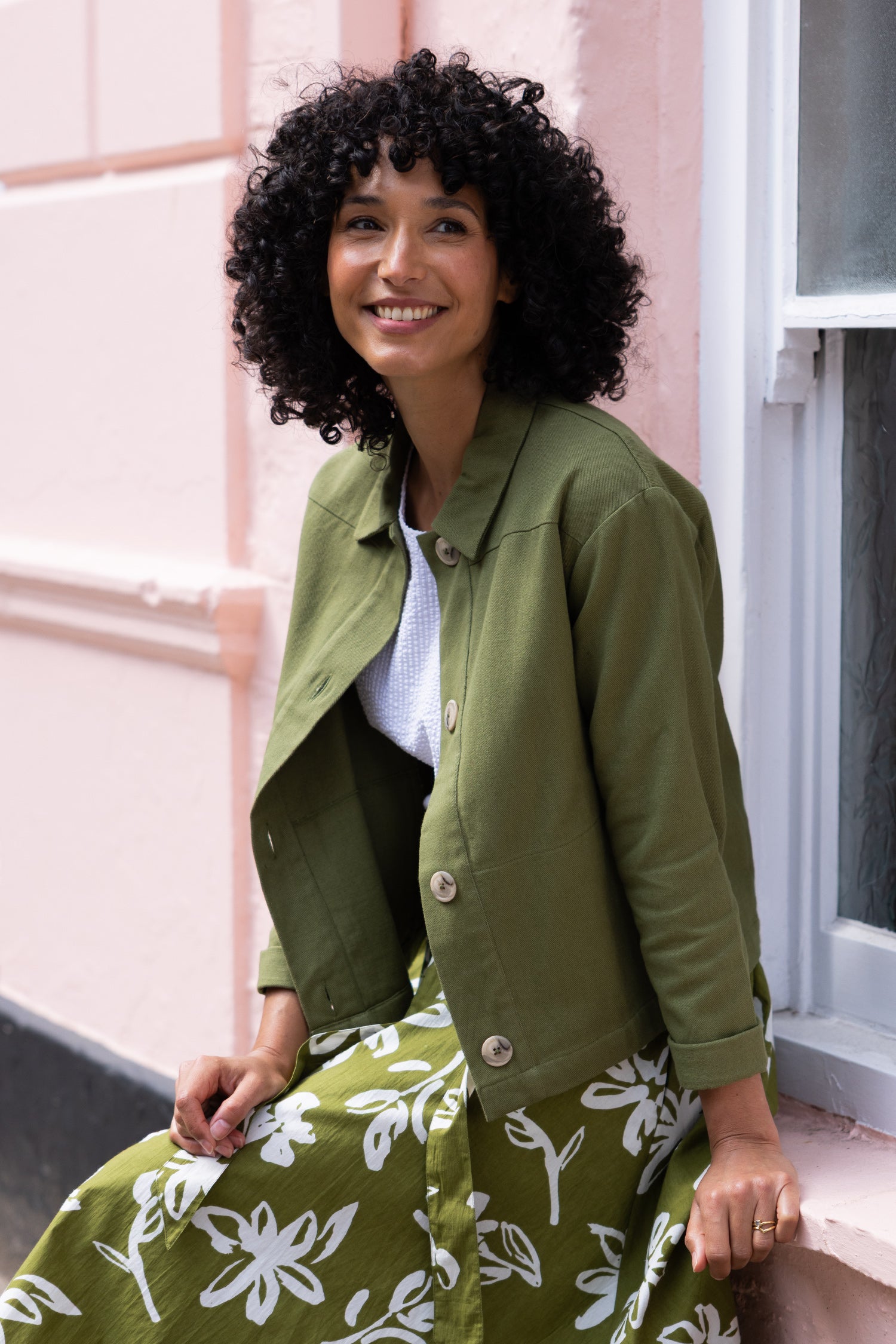 SS26 Cotton Drill Jacket - Verdant