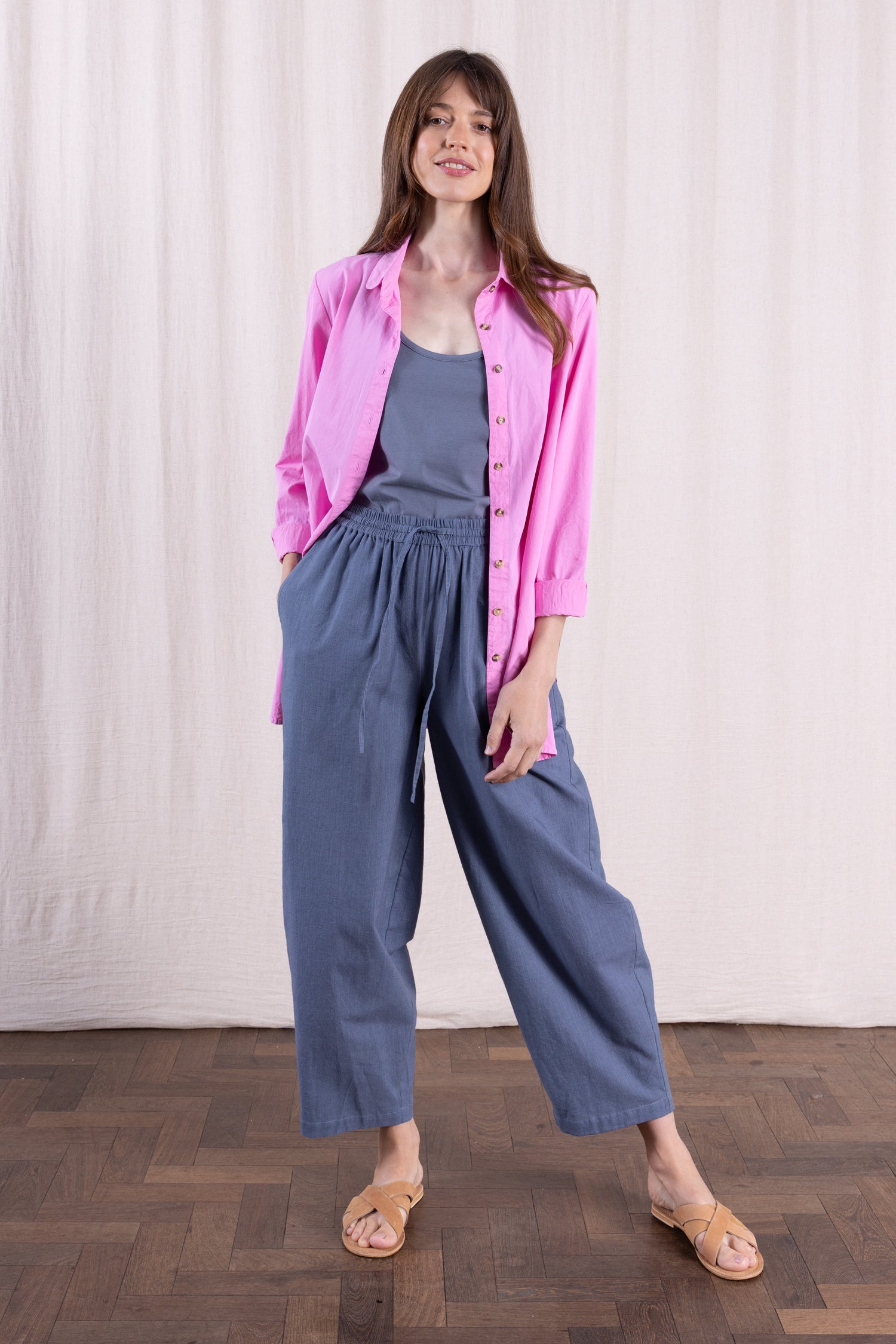 SS26 Cotton Poplin Shirt - Orchid