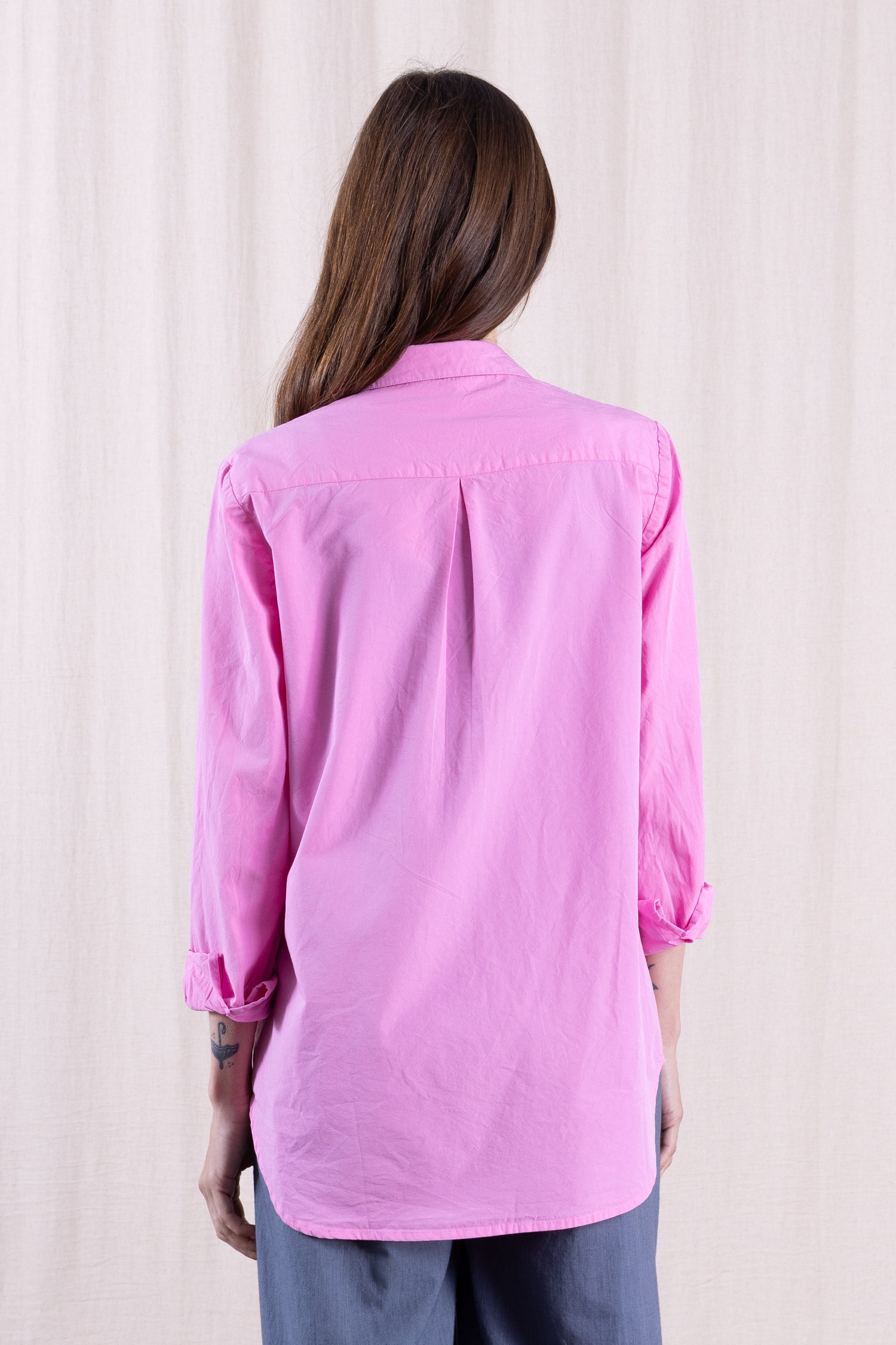 SS26 Cotton Poplin Shirt - Orchid