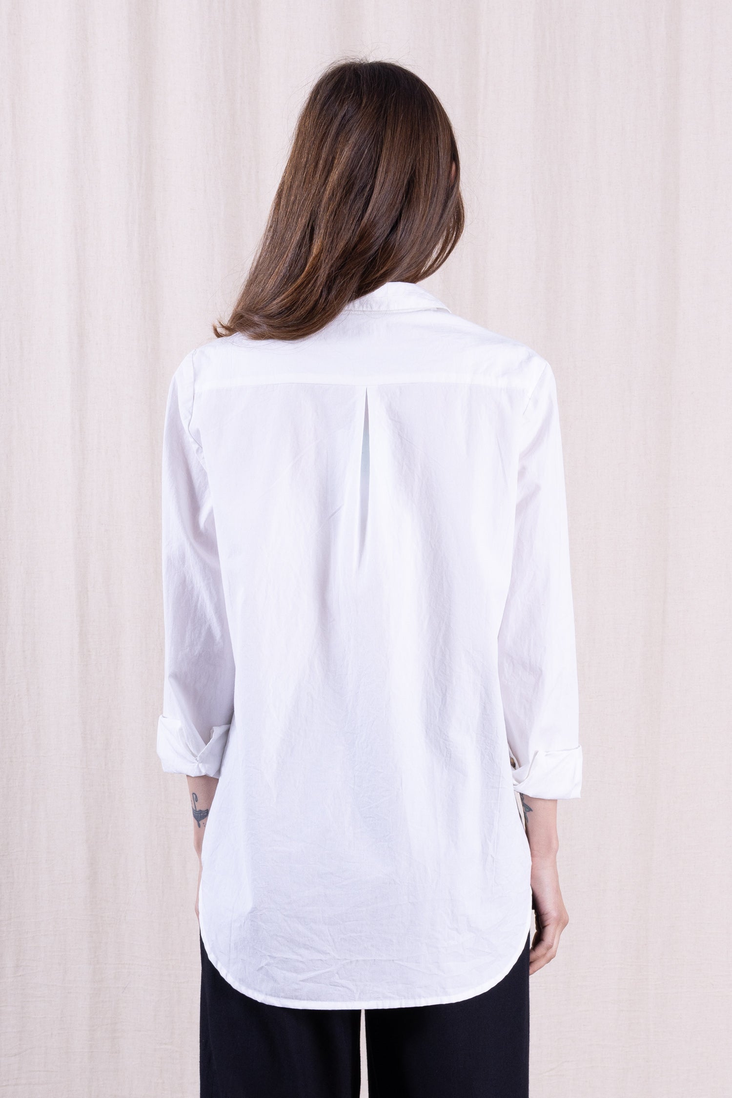 SS26 Cotton Poplin Shirt - White