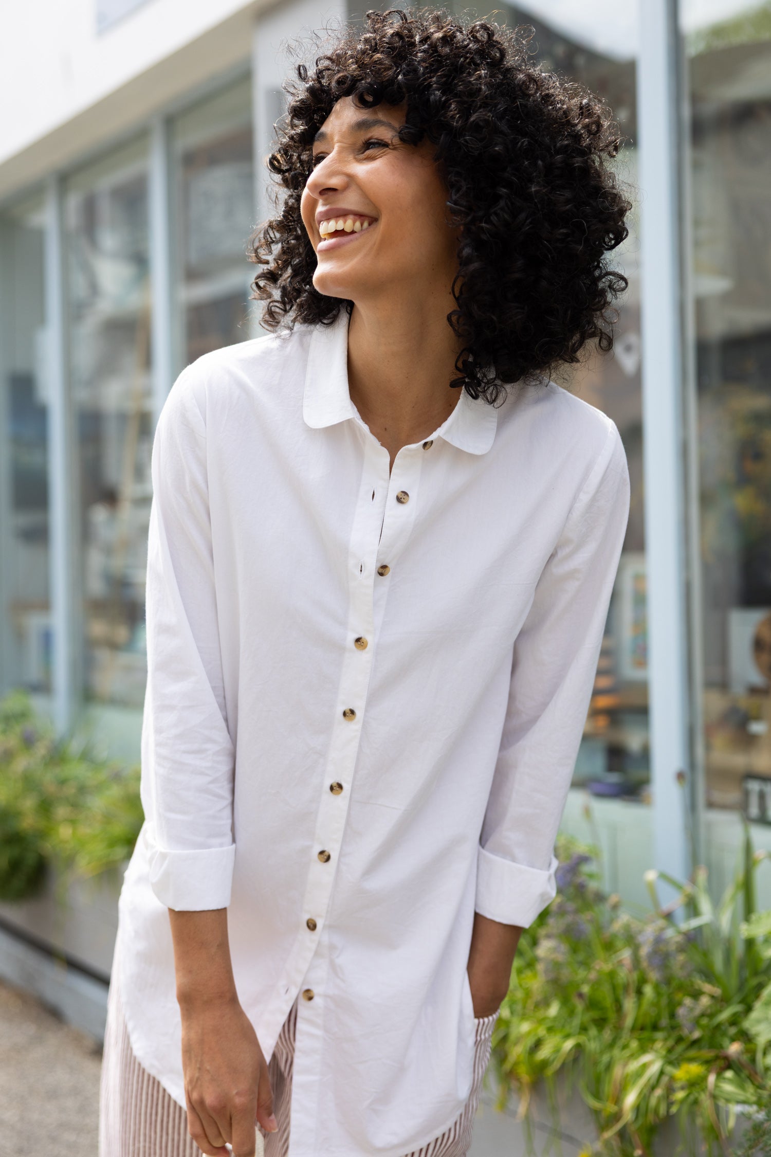 SS26 Cotton Poplin Shirt - White