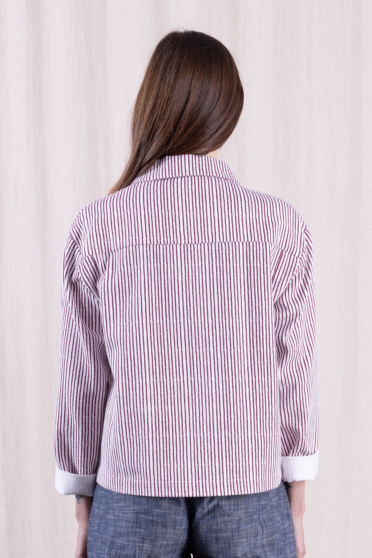 SS26 Cotton Drill Jacket - Redwood