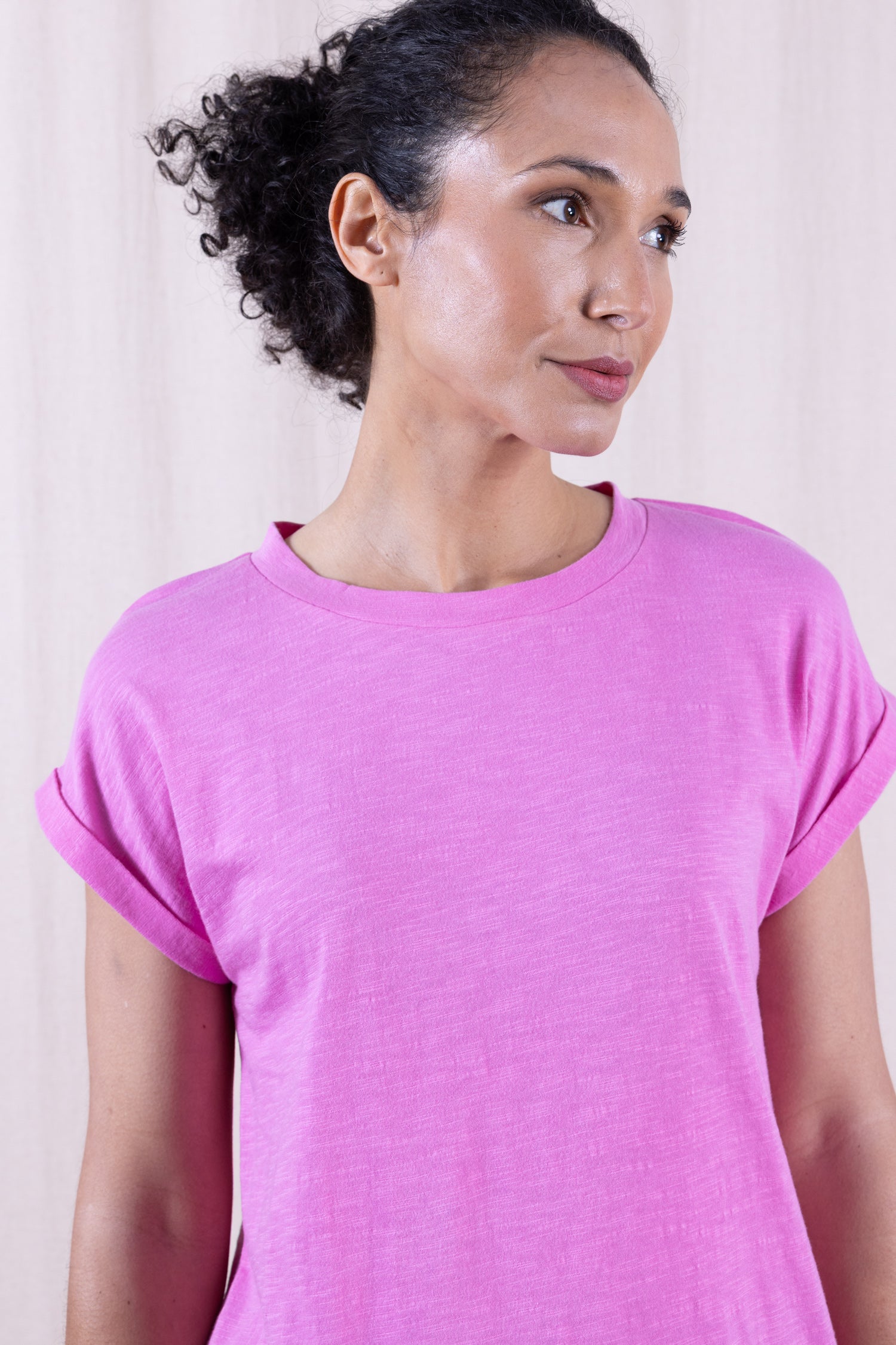 SS26 GOTS Organic Cotton T Shirt - Orchid