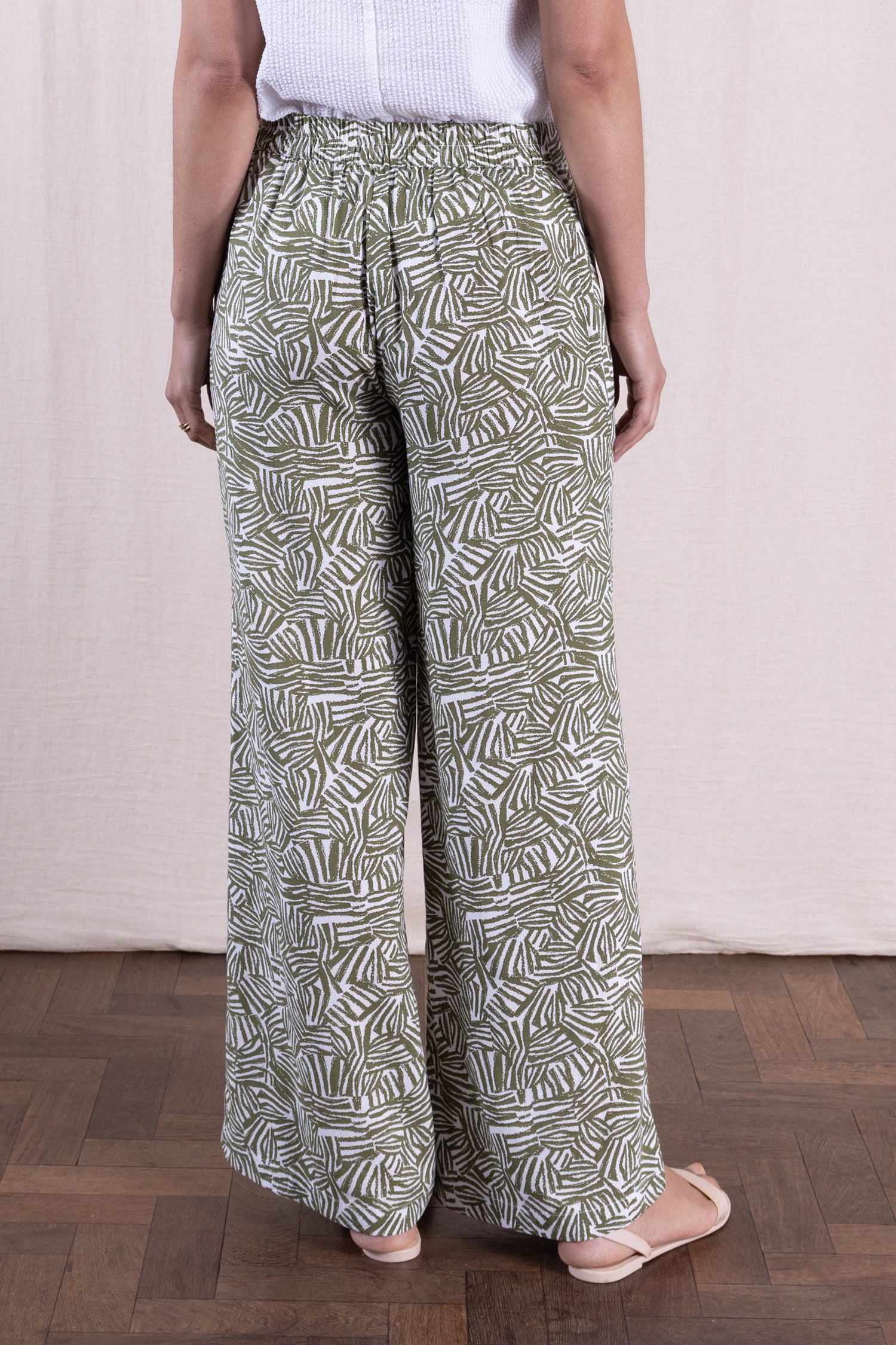 SS26 Ecovero Wide Leg Trouser - Verdant