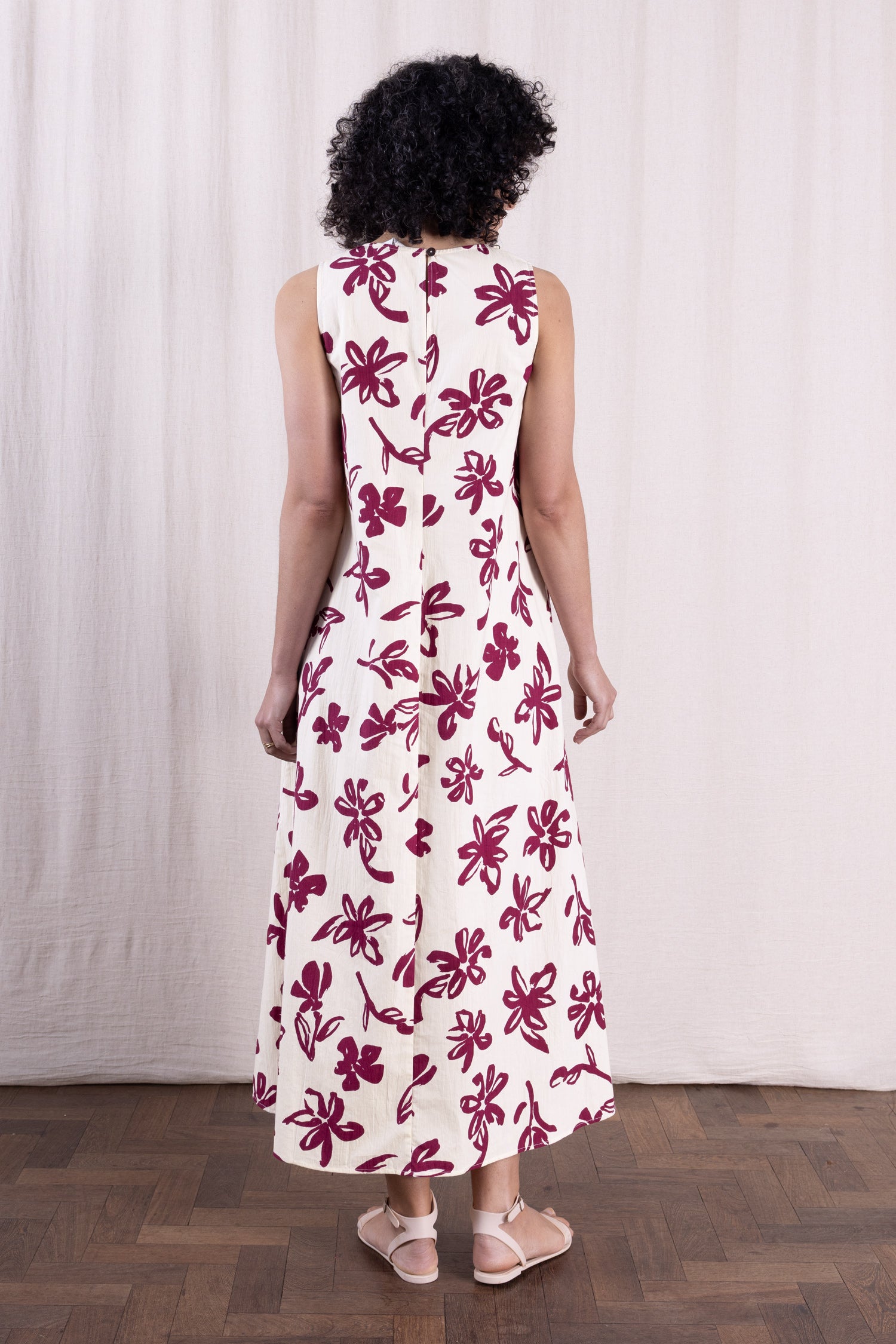SS26 Cotton Poplin Dress - Rosewood