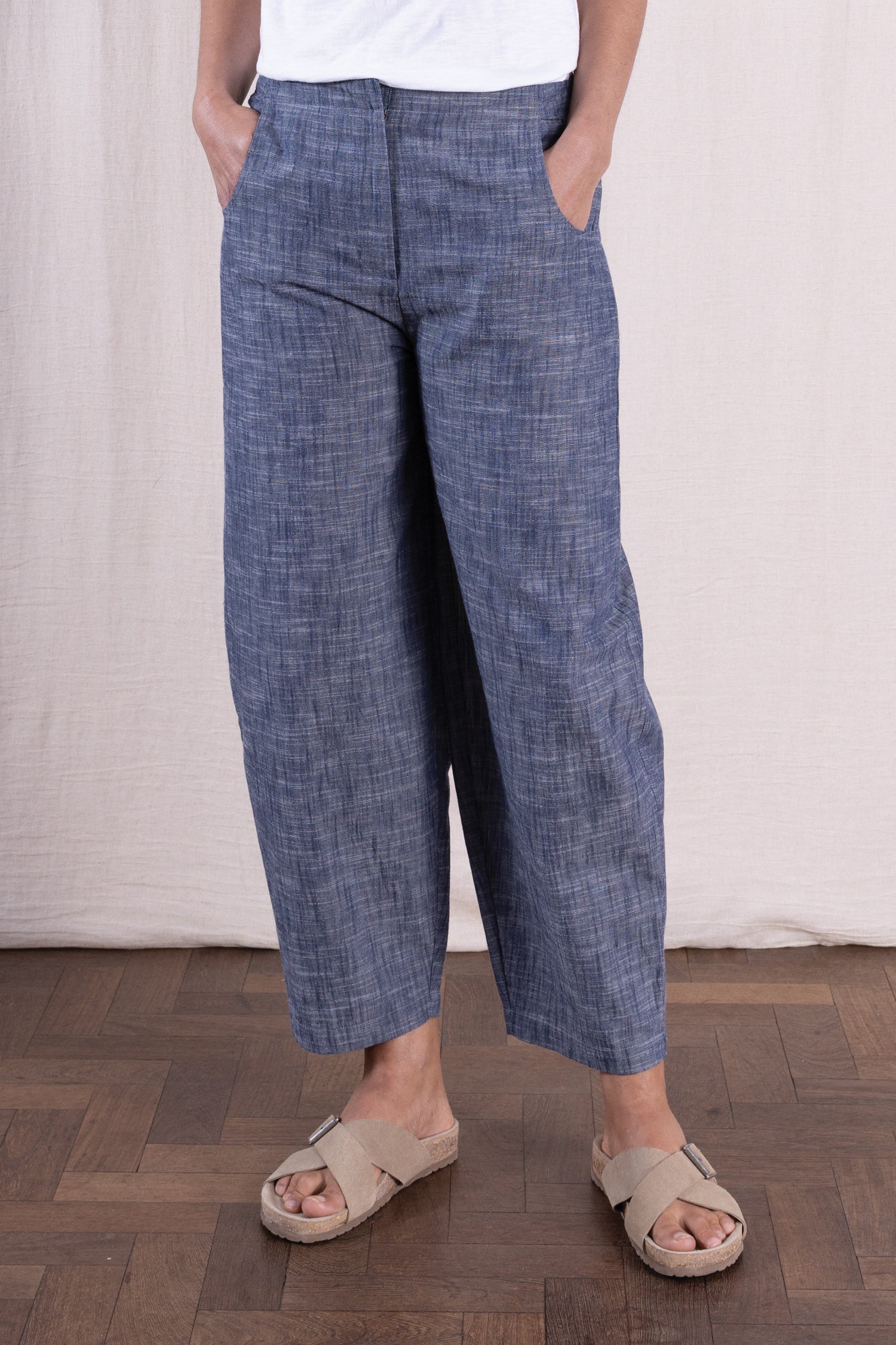 SS26 Barrel Trouser - Chambray
