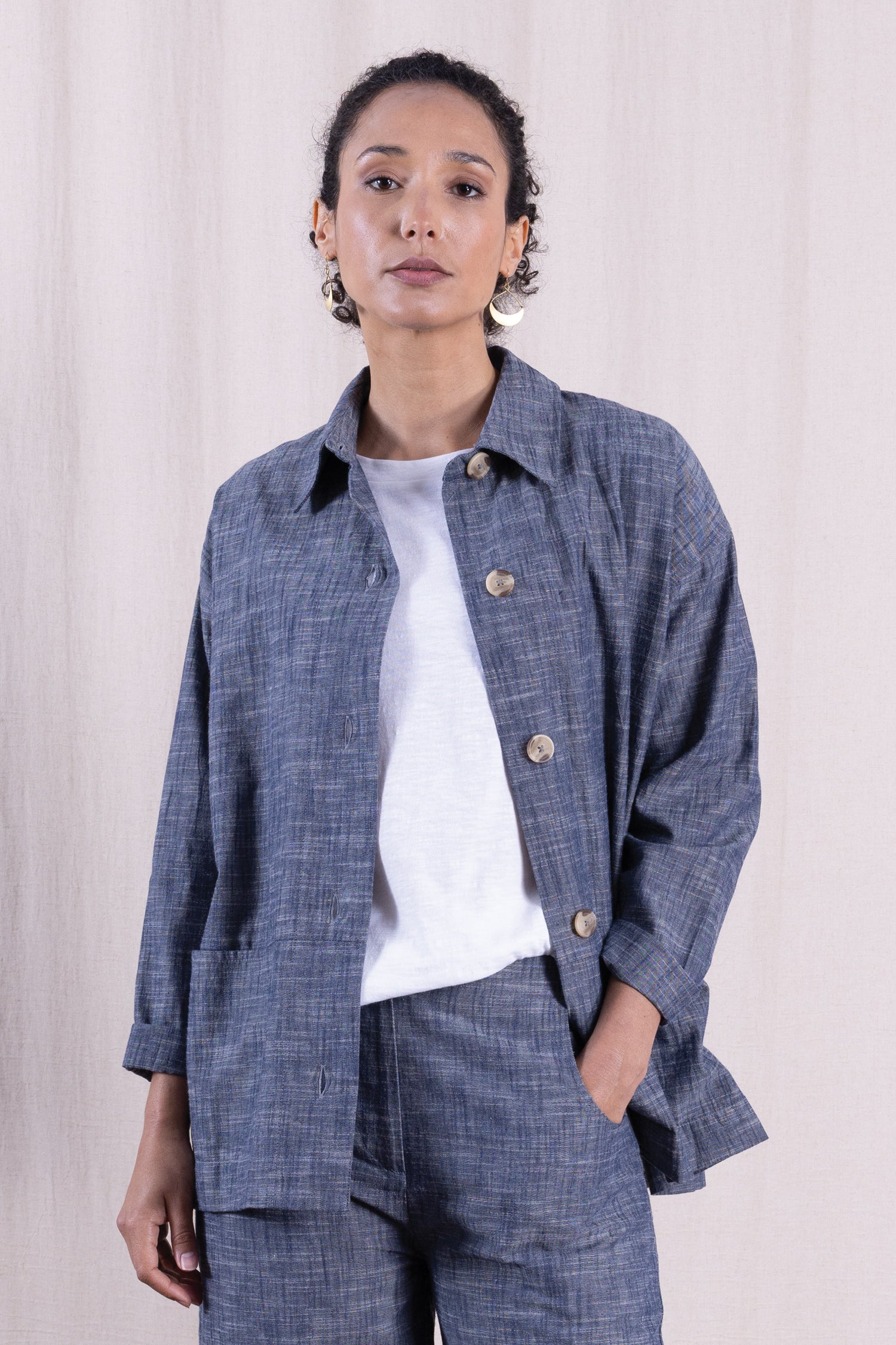 SS26 Chambray Shirt Jacket - Chambray