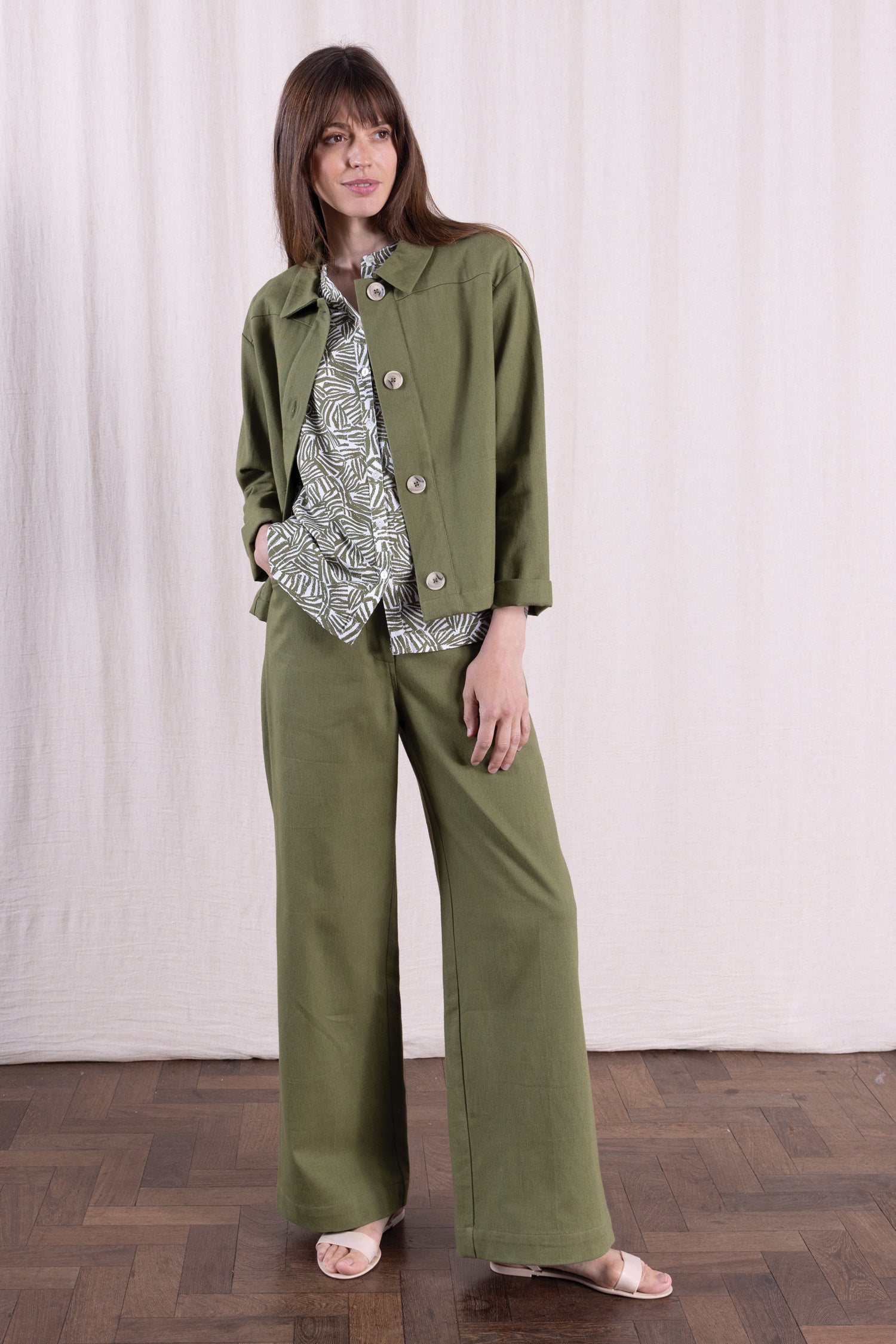 SS26 Cotton Drill Jacket - Verdant