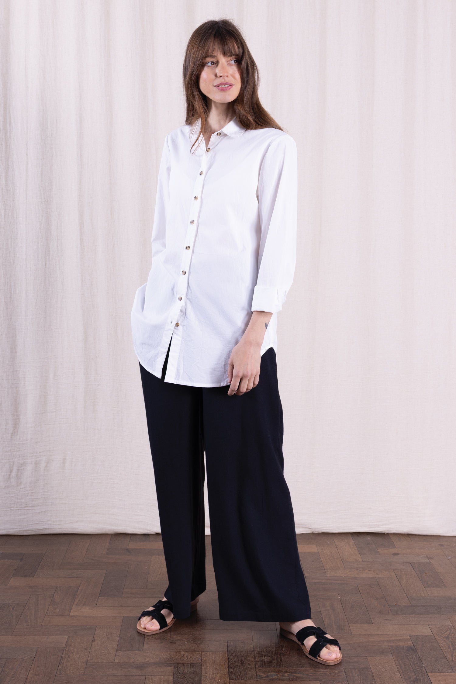 SS26 Cotton Poplin Shirt - White
