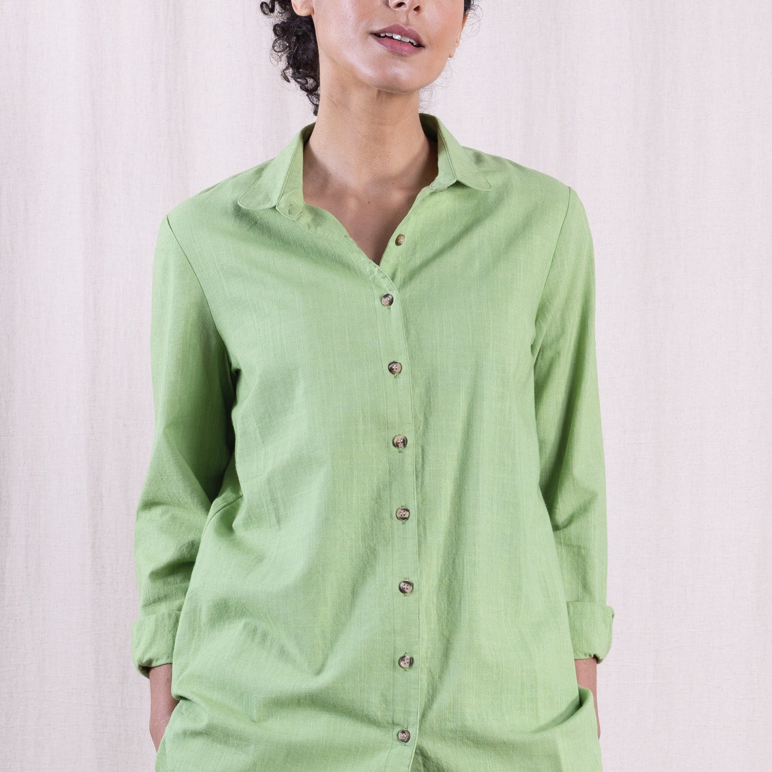 SS26 Cotton Shirt - Pistachio