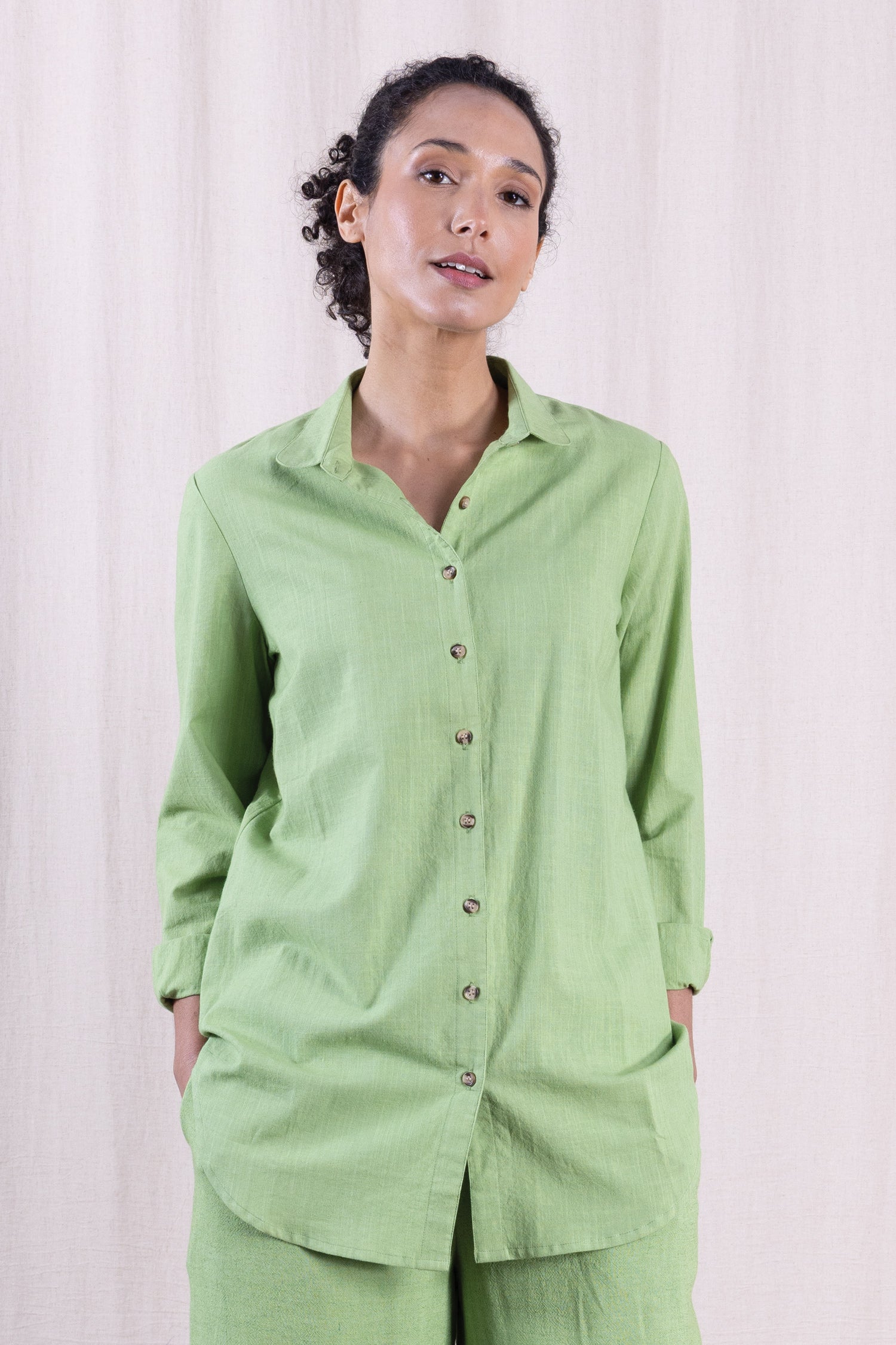 SS26 Cotton Shirt - Pistachio