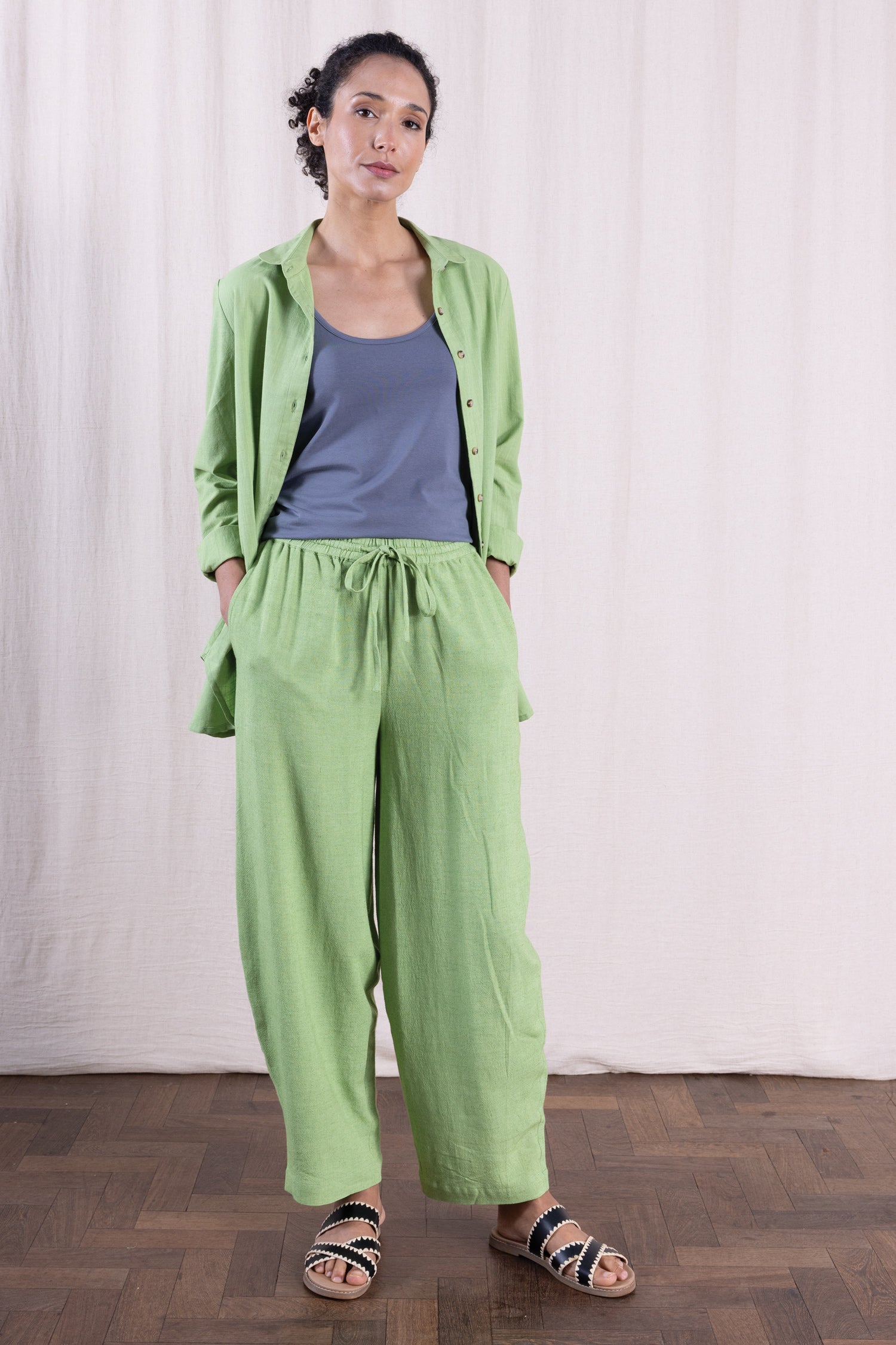 SS26 Cotton Shirt - Pistachio