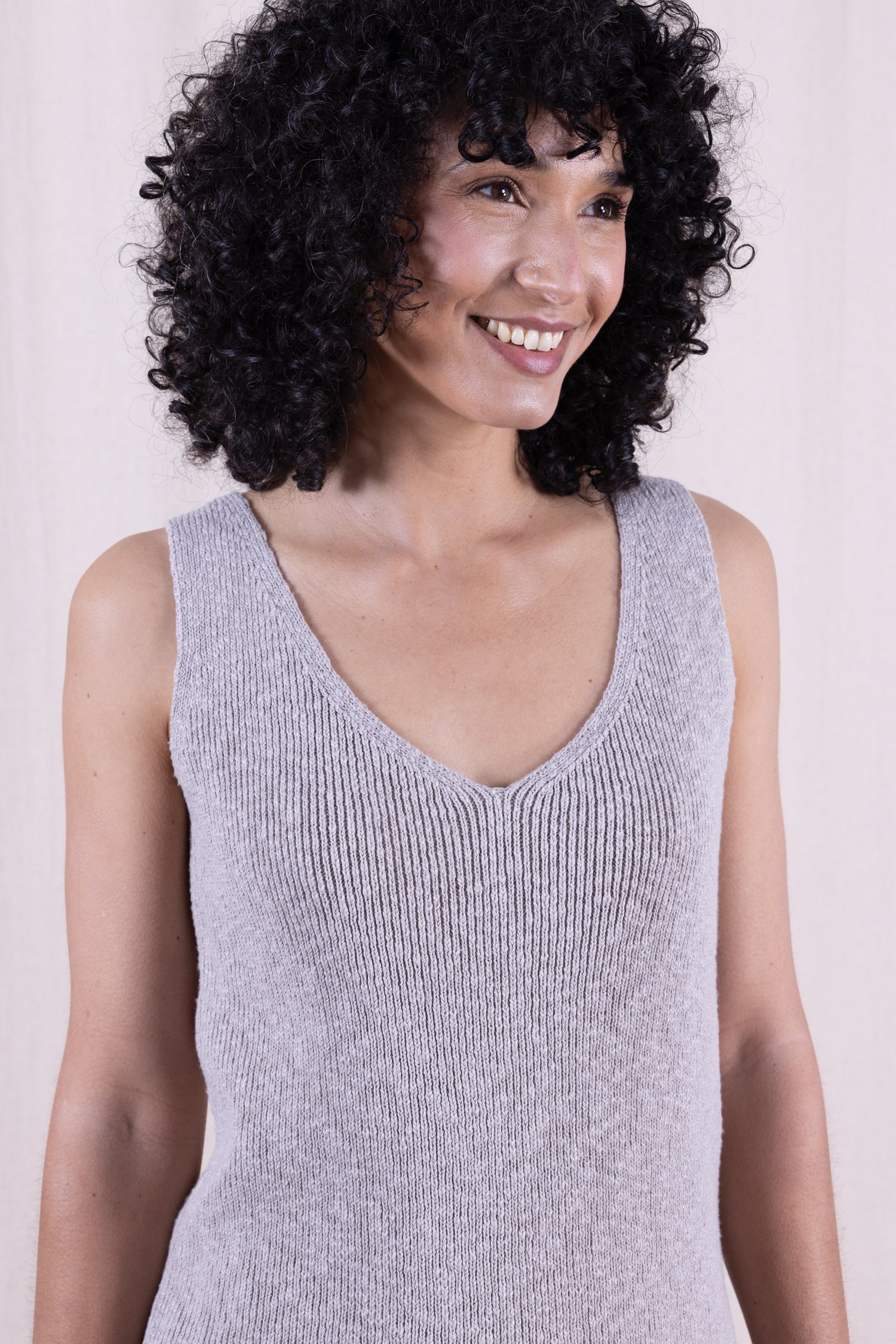 SS26 Cotton Knitted Vest - Agate