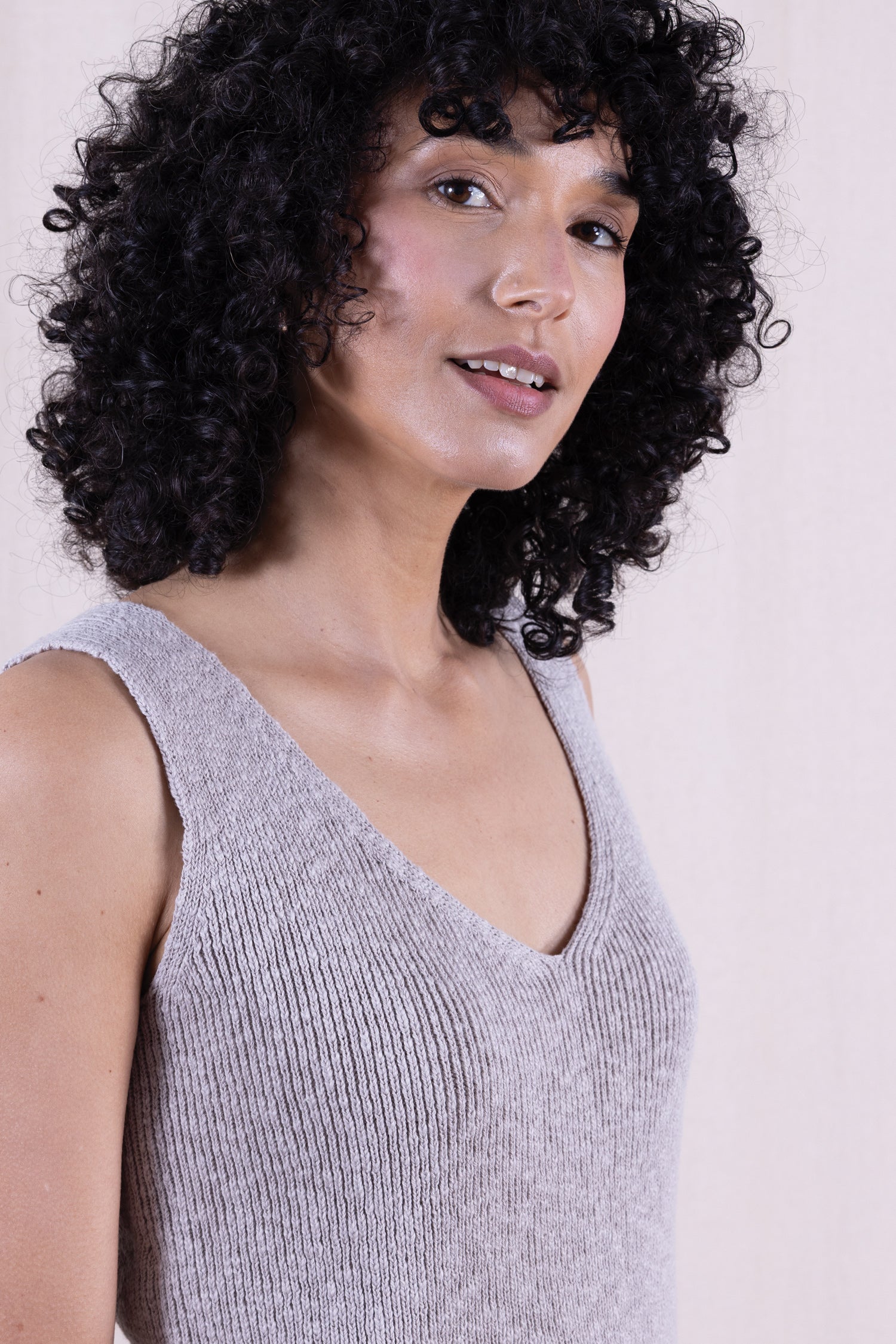 SS26 Cotton Knitted Vest - Agate