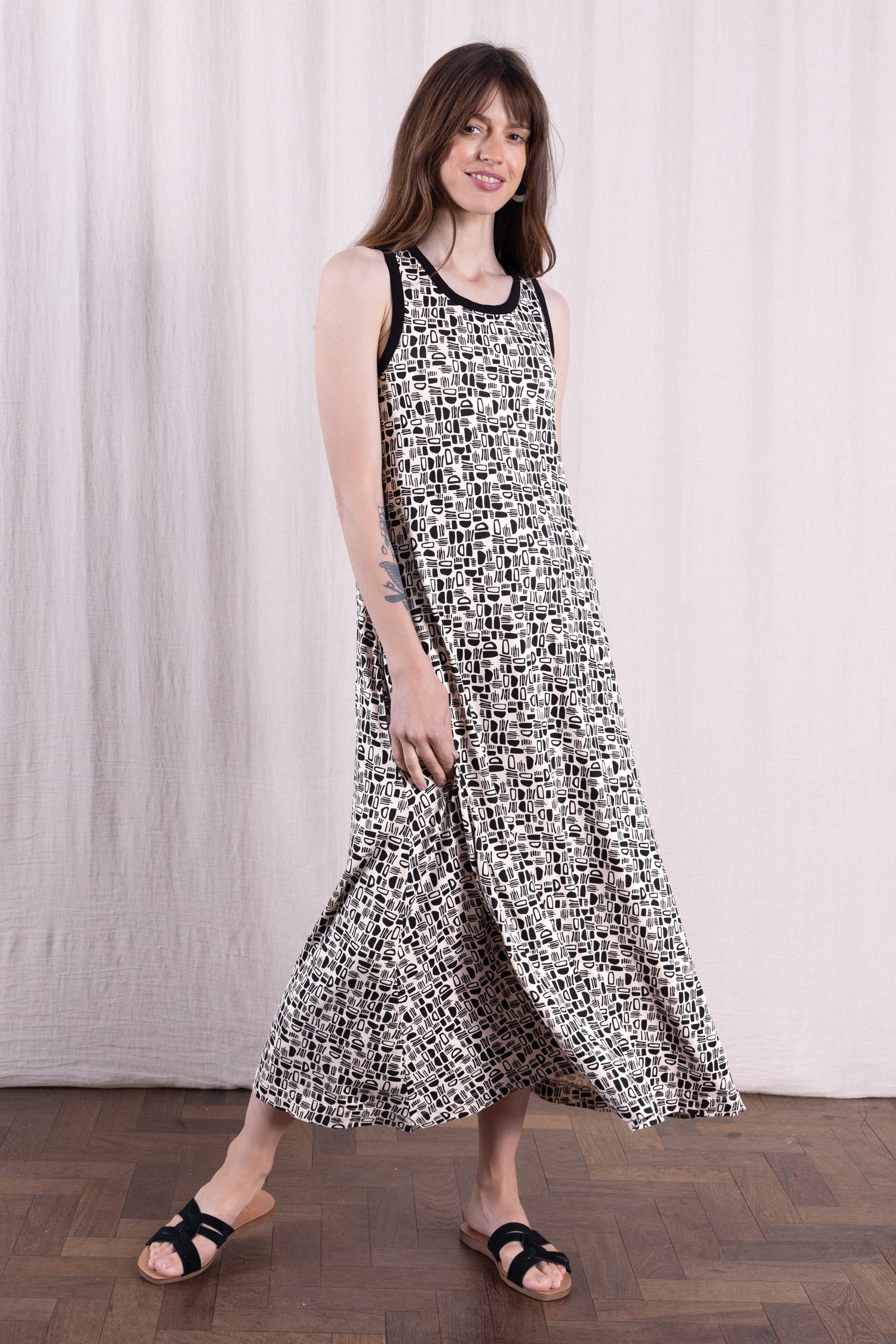 SS26 Modal Jersey Midi Dress - Butter