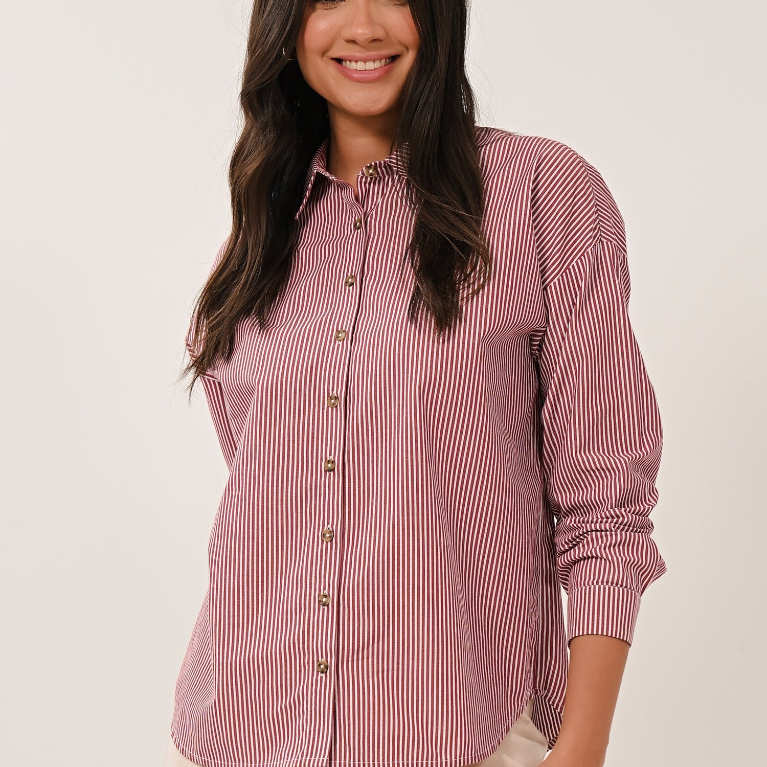 AW26 Striped Shirt - Fig
