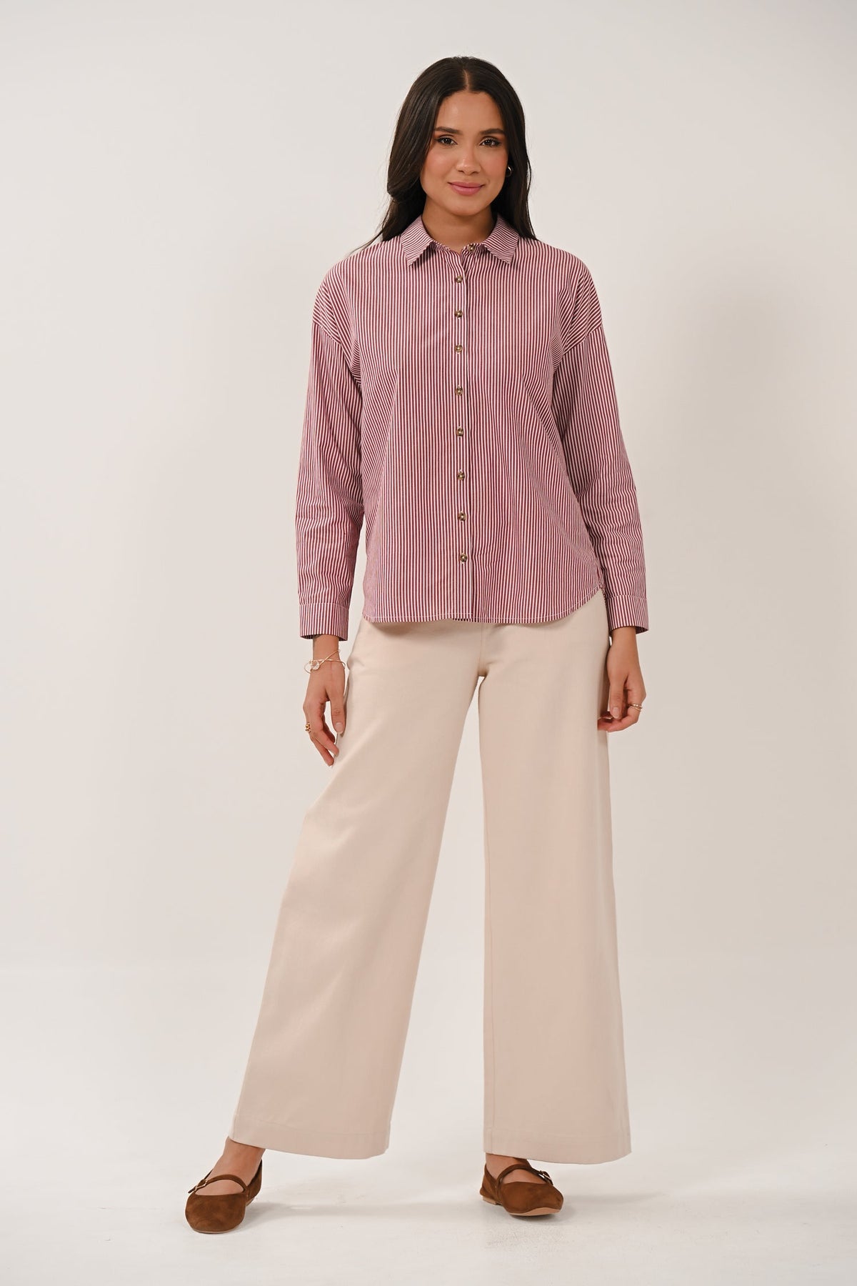 AW26 Striped Shirt - Fig