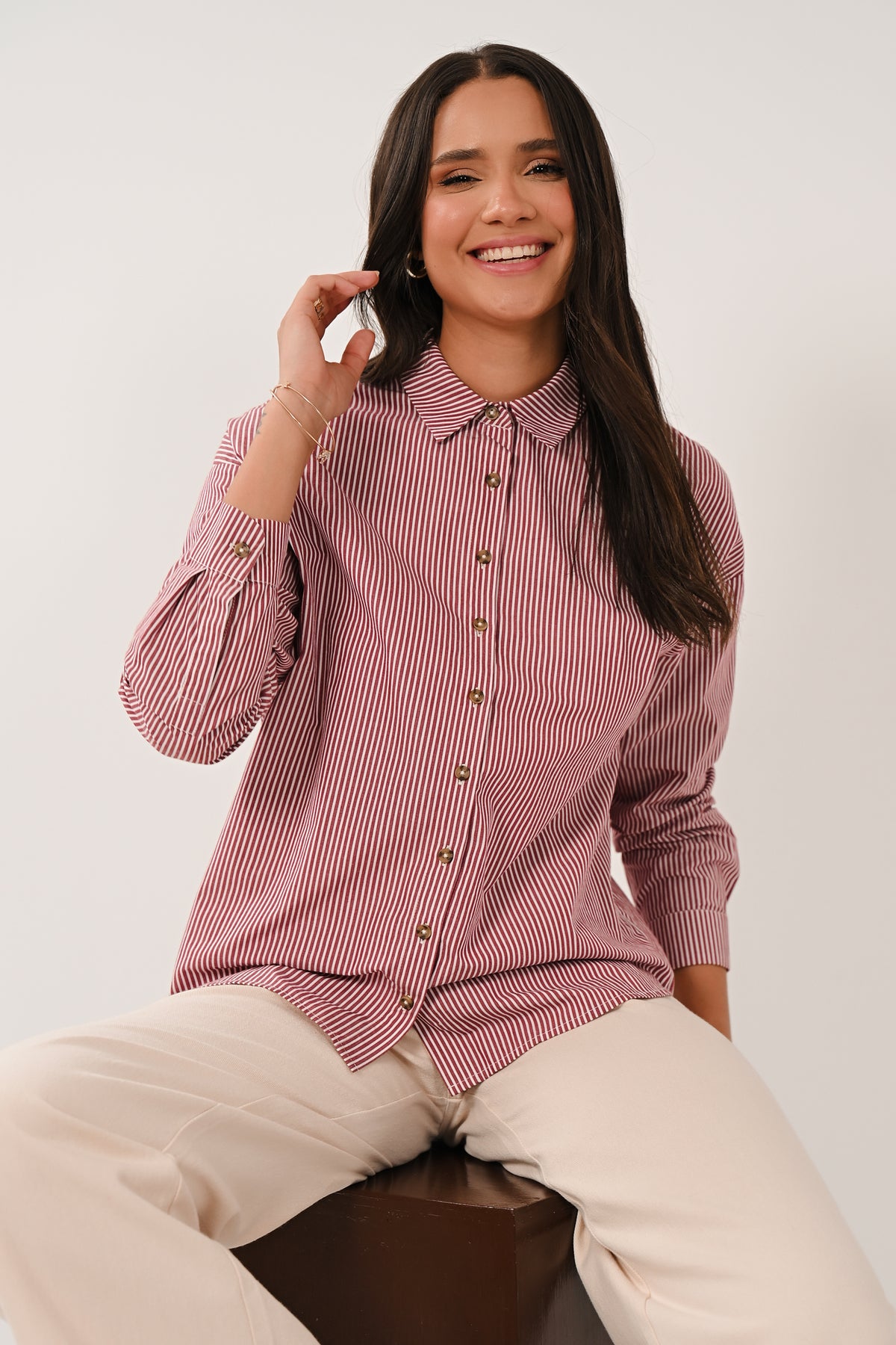 AW26 Striped Shirt - Fig