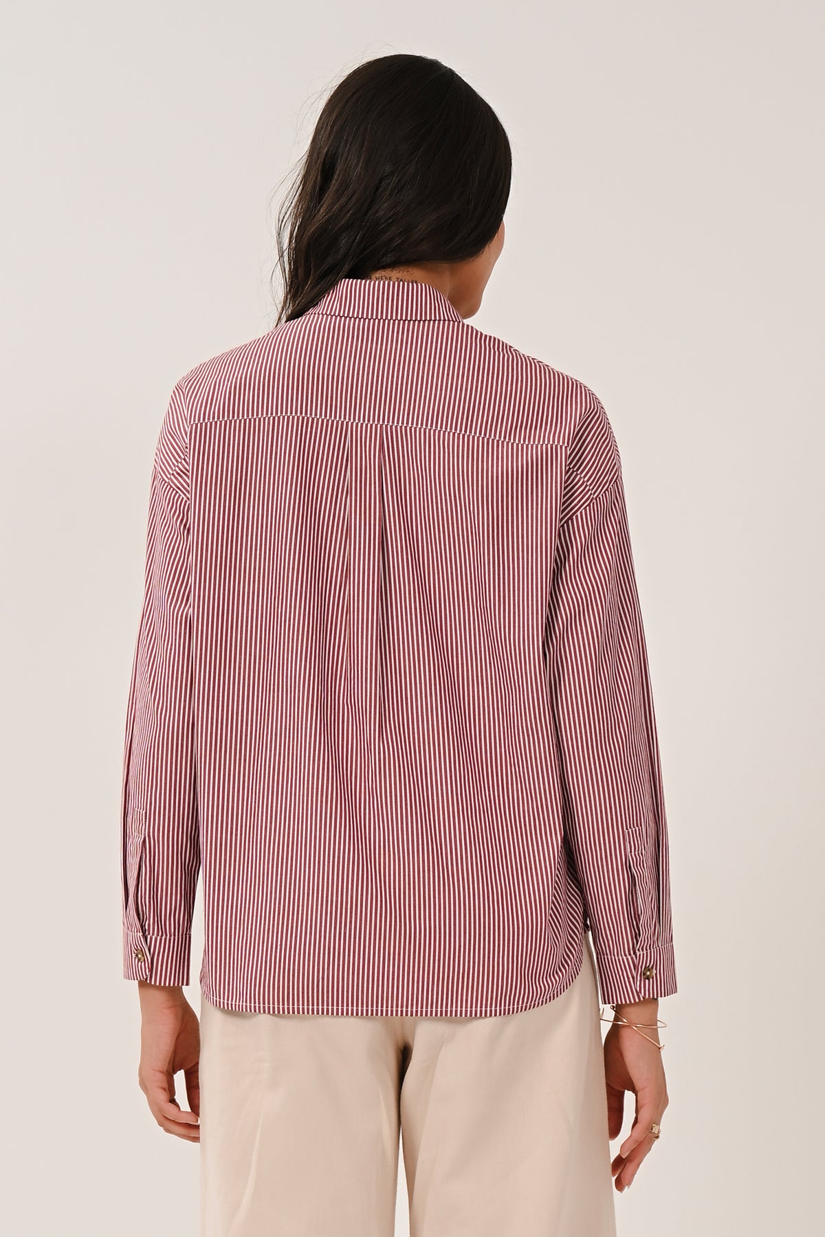 AW26 Striped Shirt - Fig