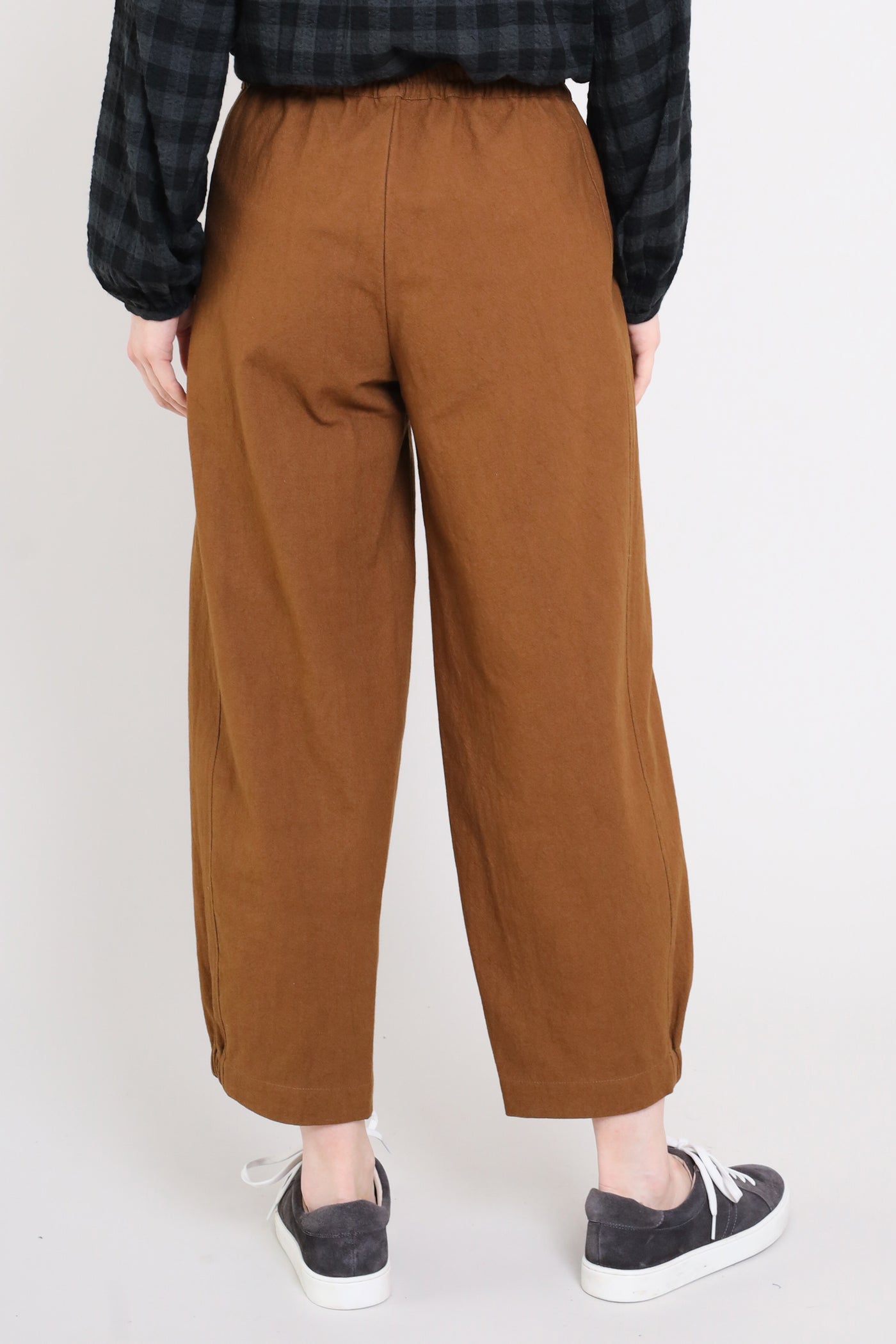 Cotton Elastic Hem Trousers