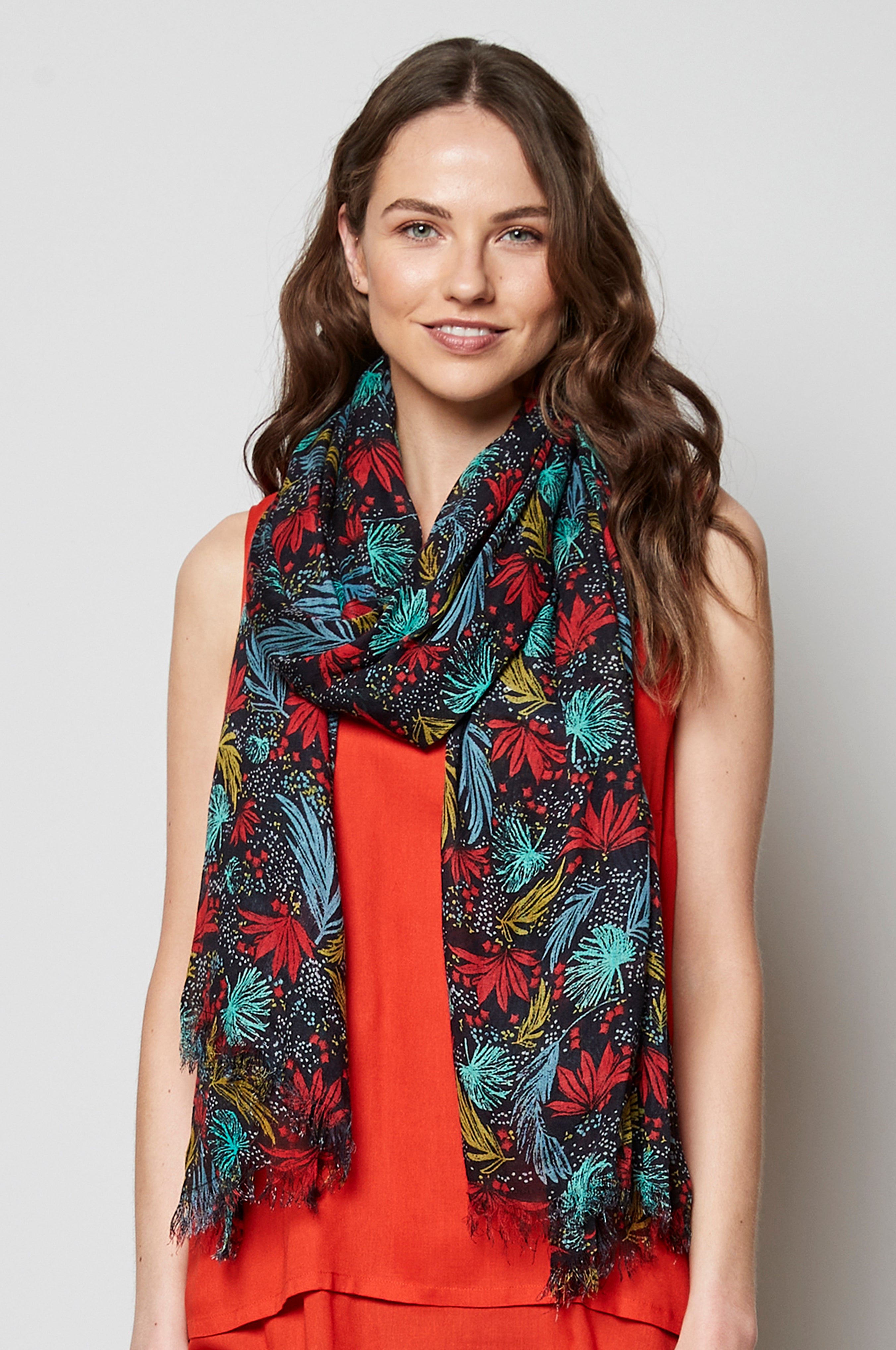 Tropical Viscose Scarf