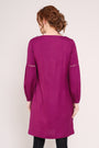 Gathered Sleeve Tunic Dresses - Back Side
