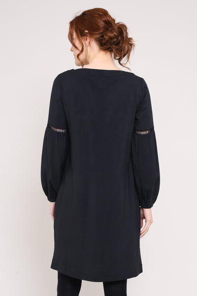 Gathered Sleeve Tunic Dress