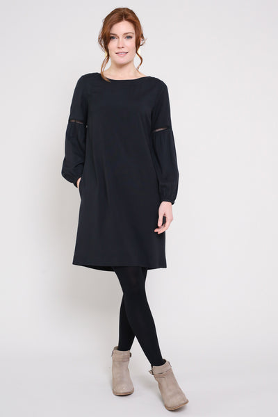 Gathered Sleeve Tunic Dress