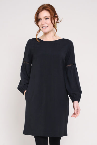 Gathered Sleeve Tunic Dress