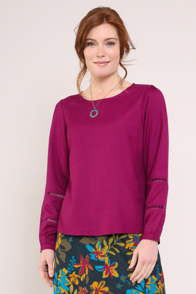 Viscose Lace Trim Top