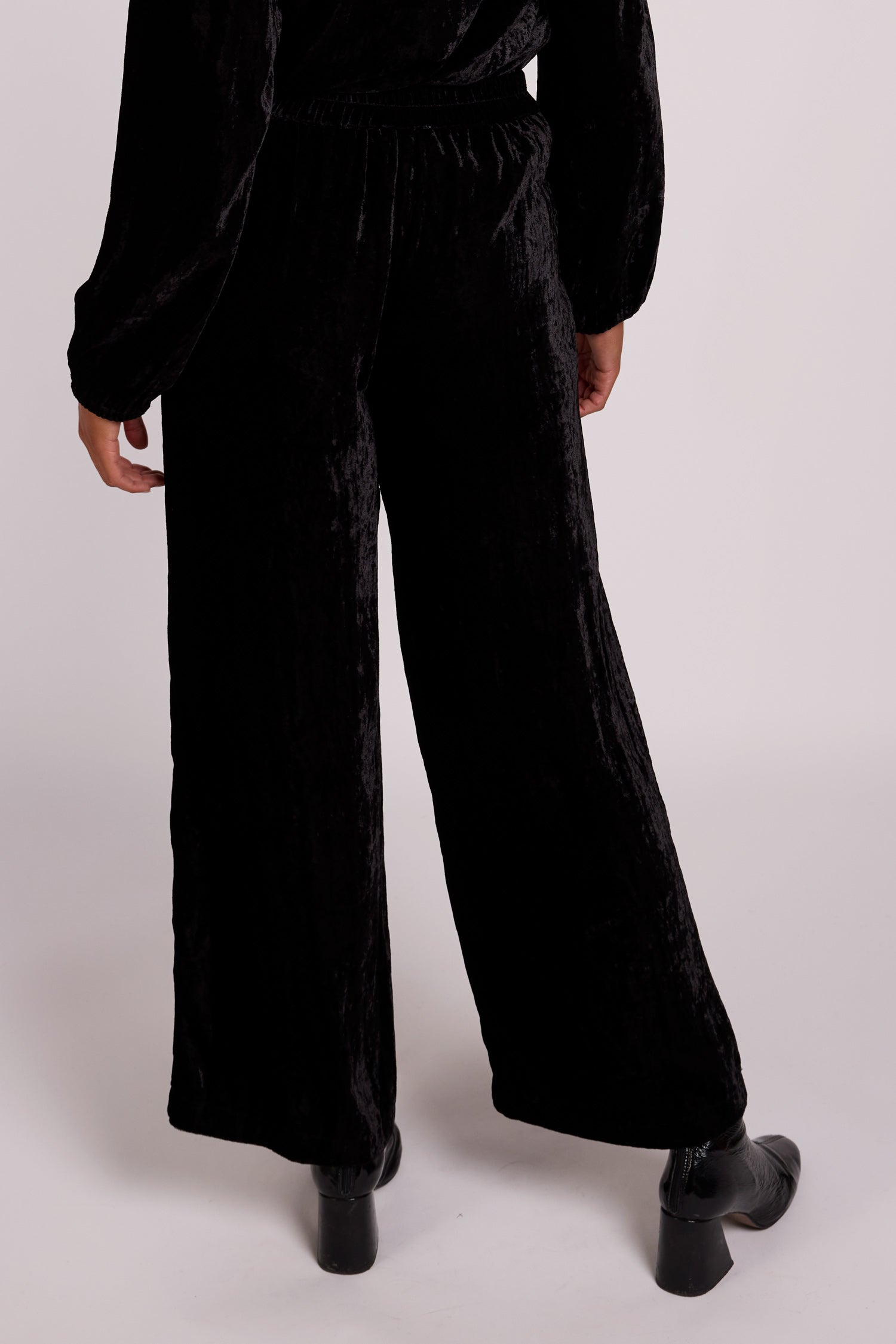 Velvet Wide Leg Trouser