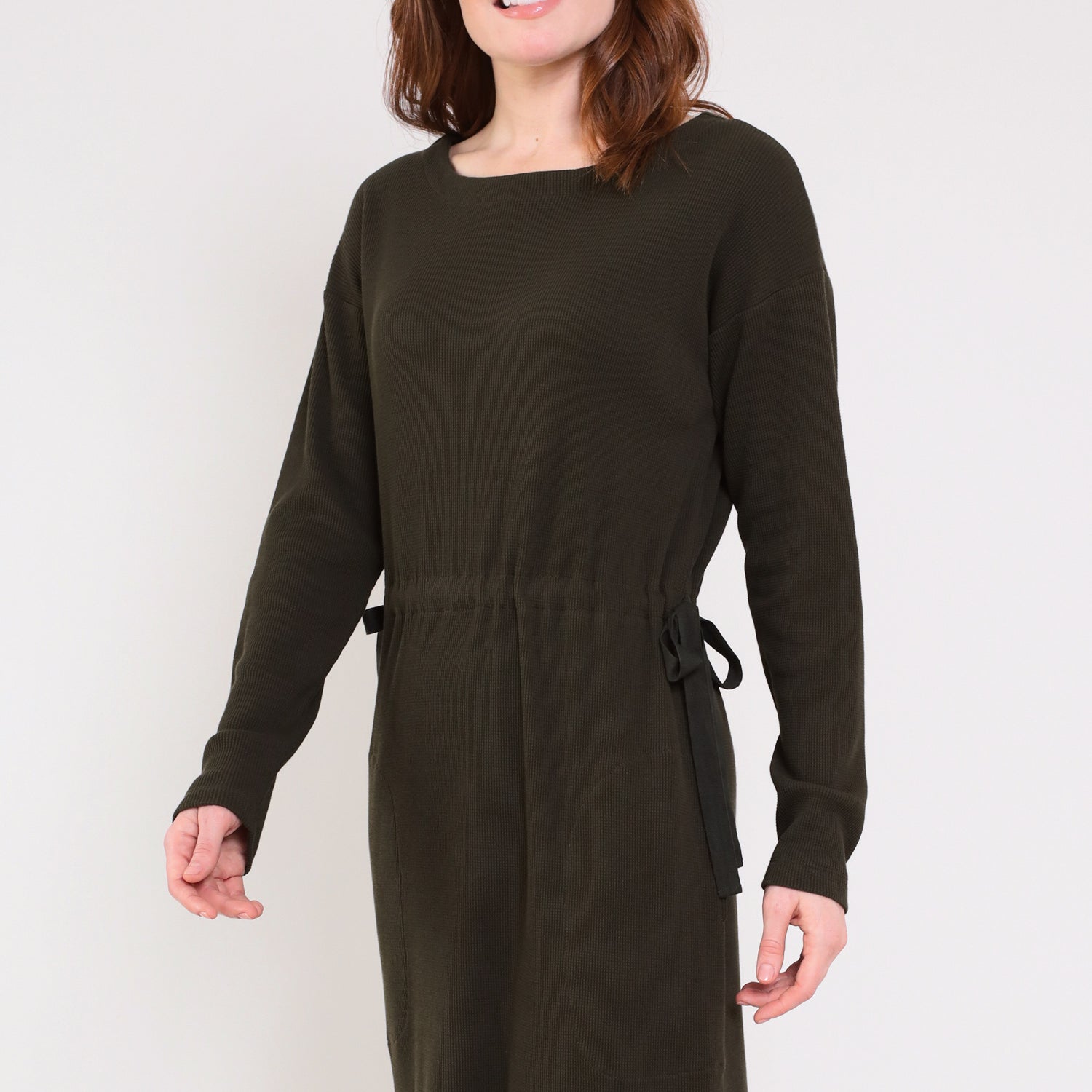 GOTS Organic Cotton Tie Waist Tunic Dress