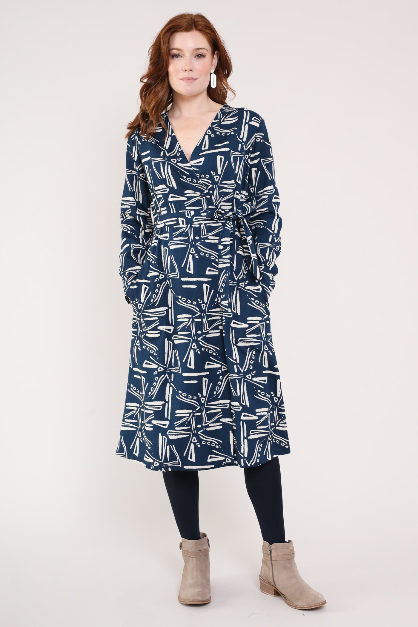 Lenzing™ Tencel™ Tie Wrap Dress