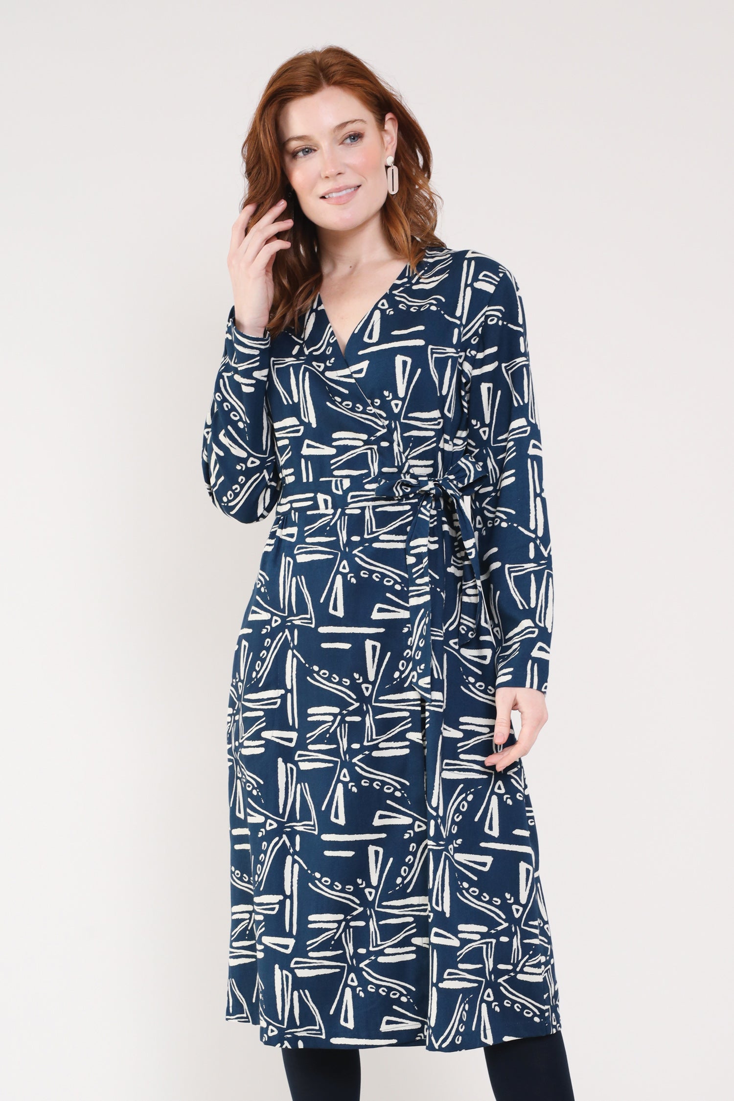 Lenzing™ Tencel™ Tie Wrap Dress