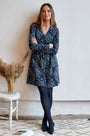 HR3103  Gathered Detail Tunic Dress