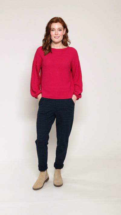 GOTS Organic Cotton Bubble Sleeve Jumper