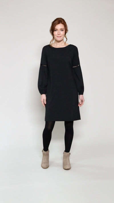 Gathered Sleeve Tunic Dress