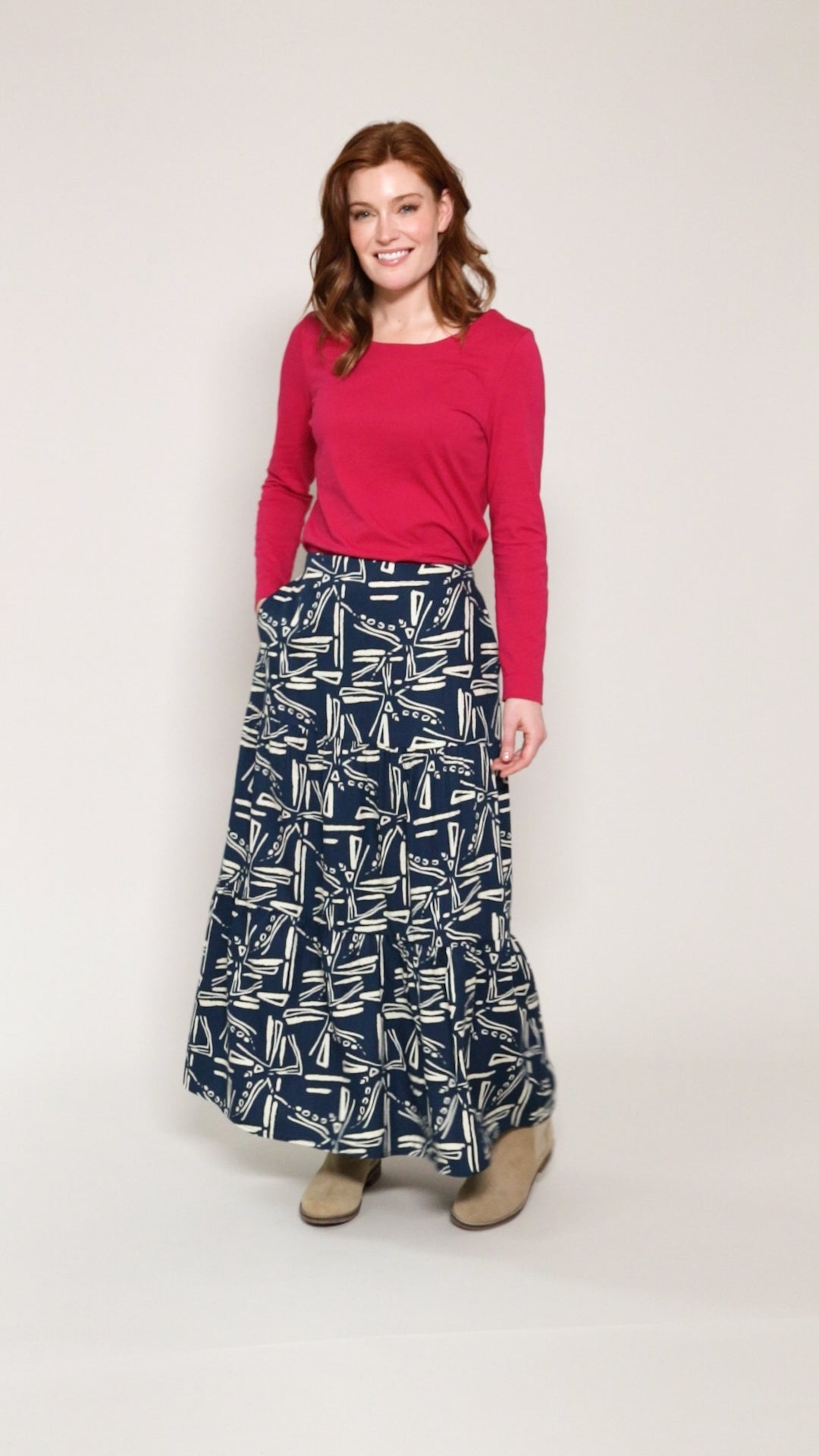 Lenzing™Tencel™ Tiered Skirt